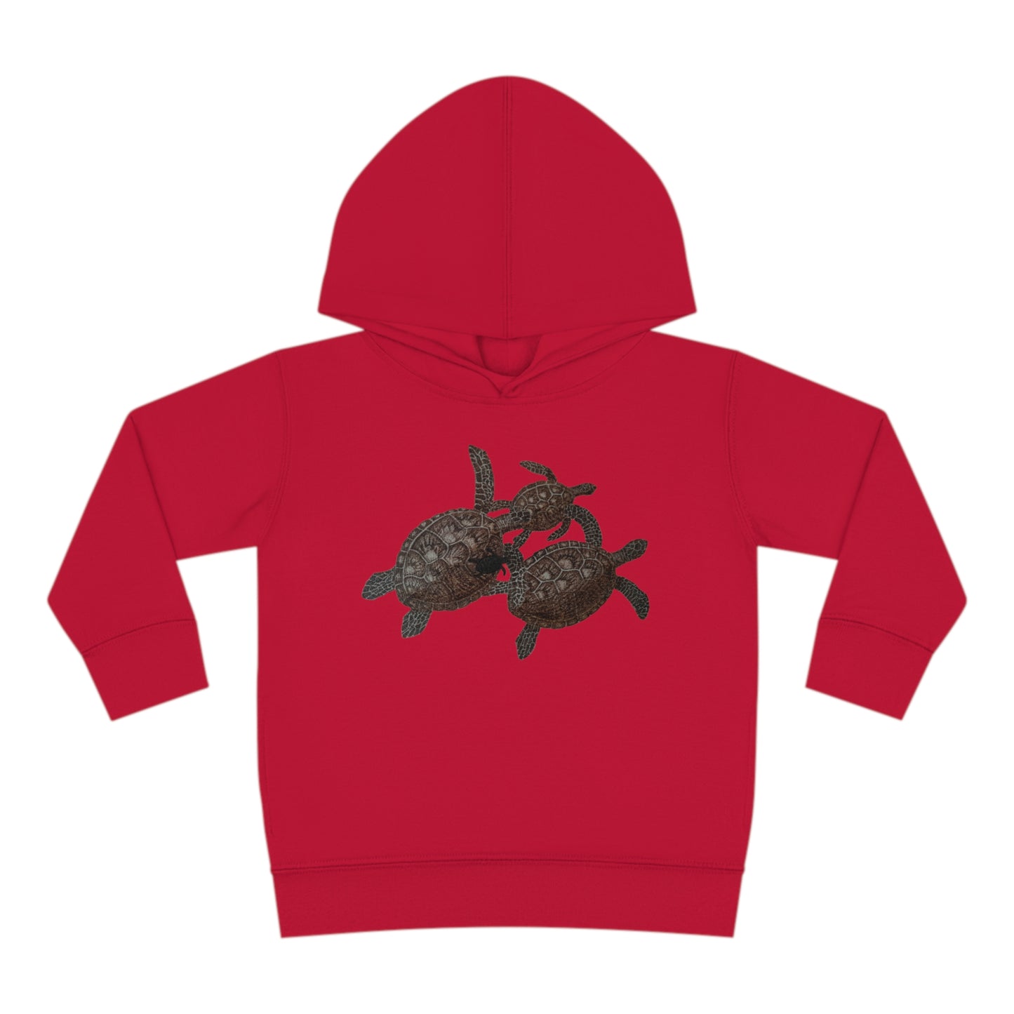 Toddler Pullover Fleece Hoodie - Turtle Family