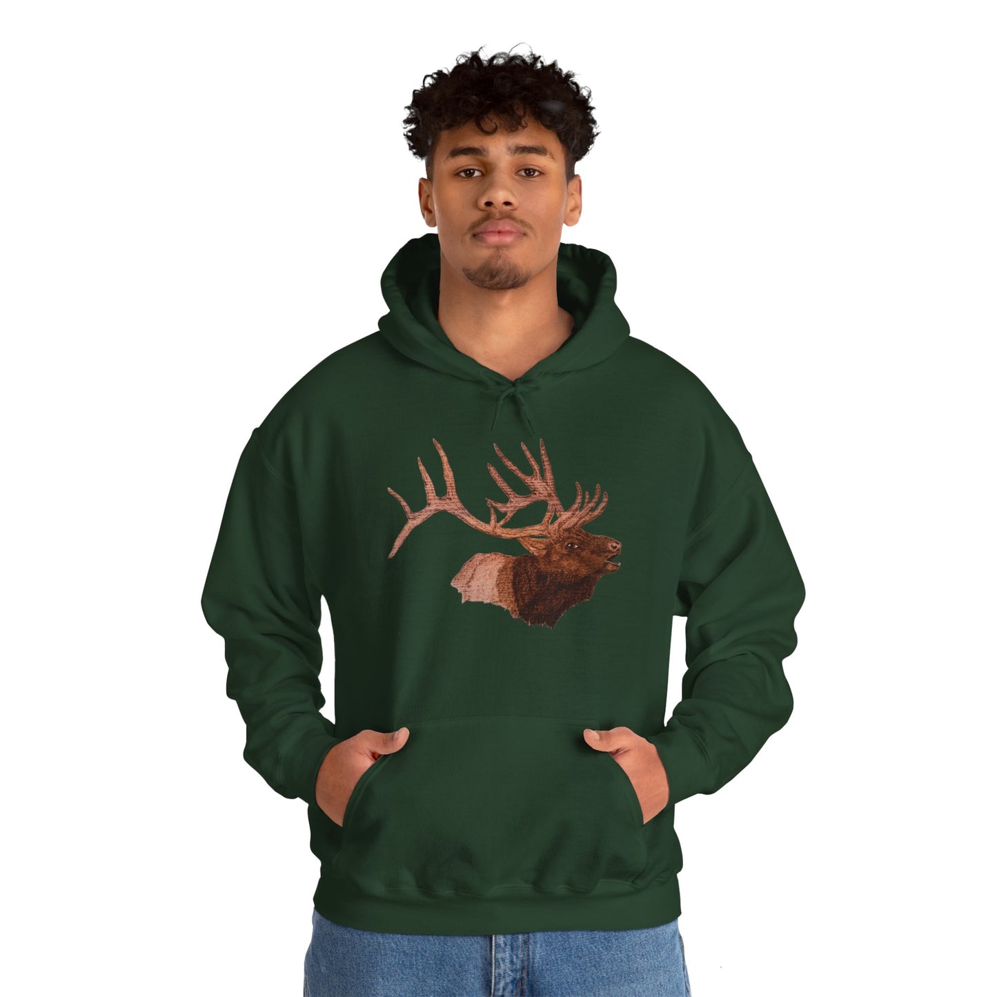 Unisex Heavy Blend™ Hooded Sweatshirt - Bull Elk