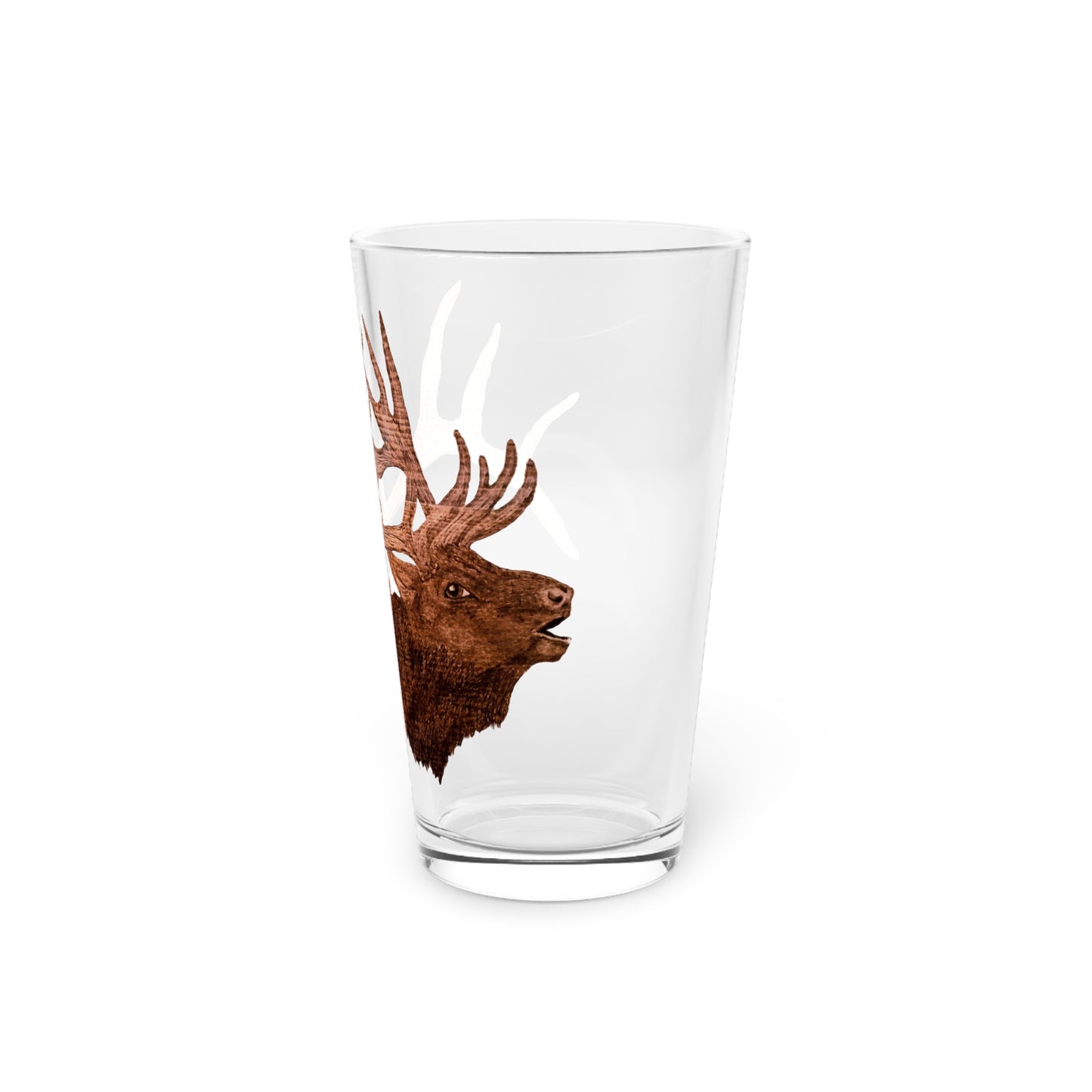 Pint Glass, 16oz - Bull Elk