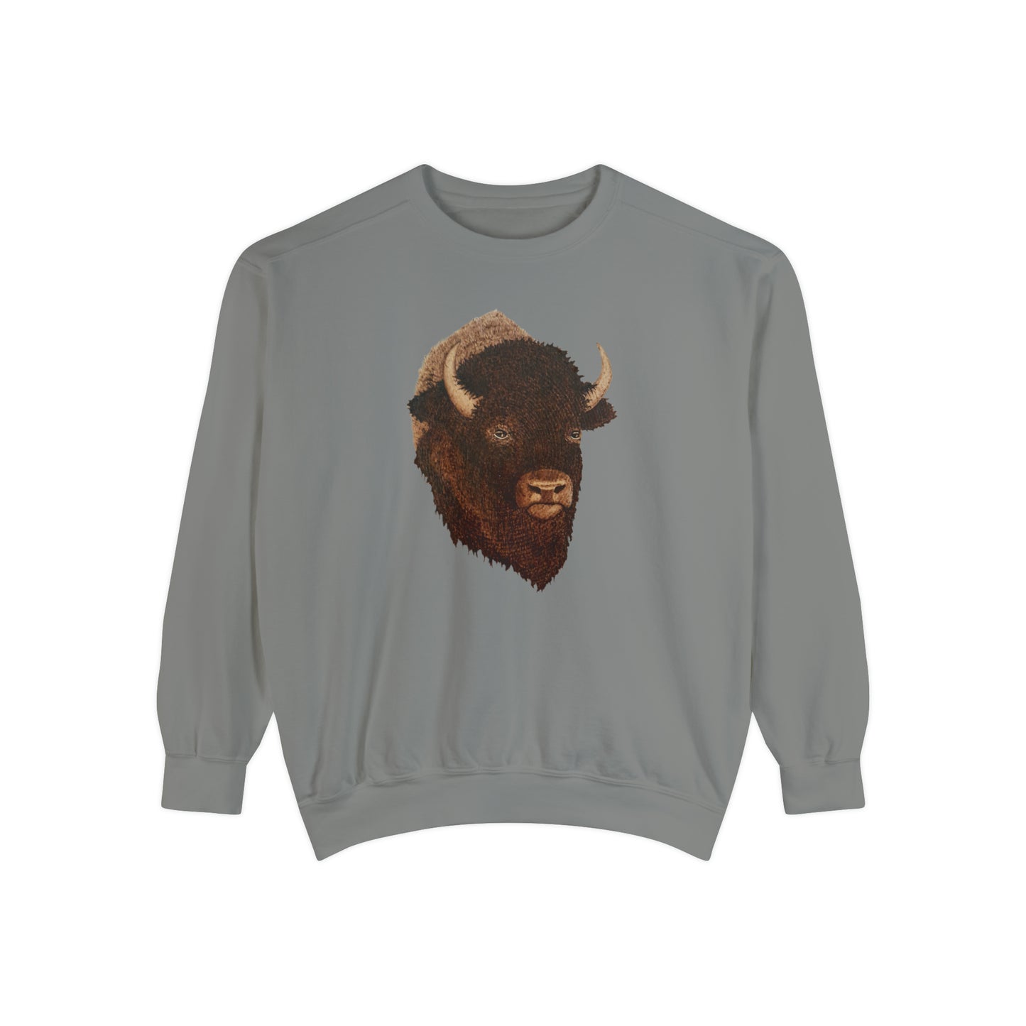 Unisex Garment-Dyed Sweatshirt - Bison