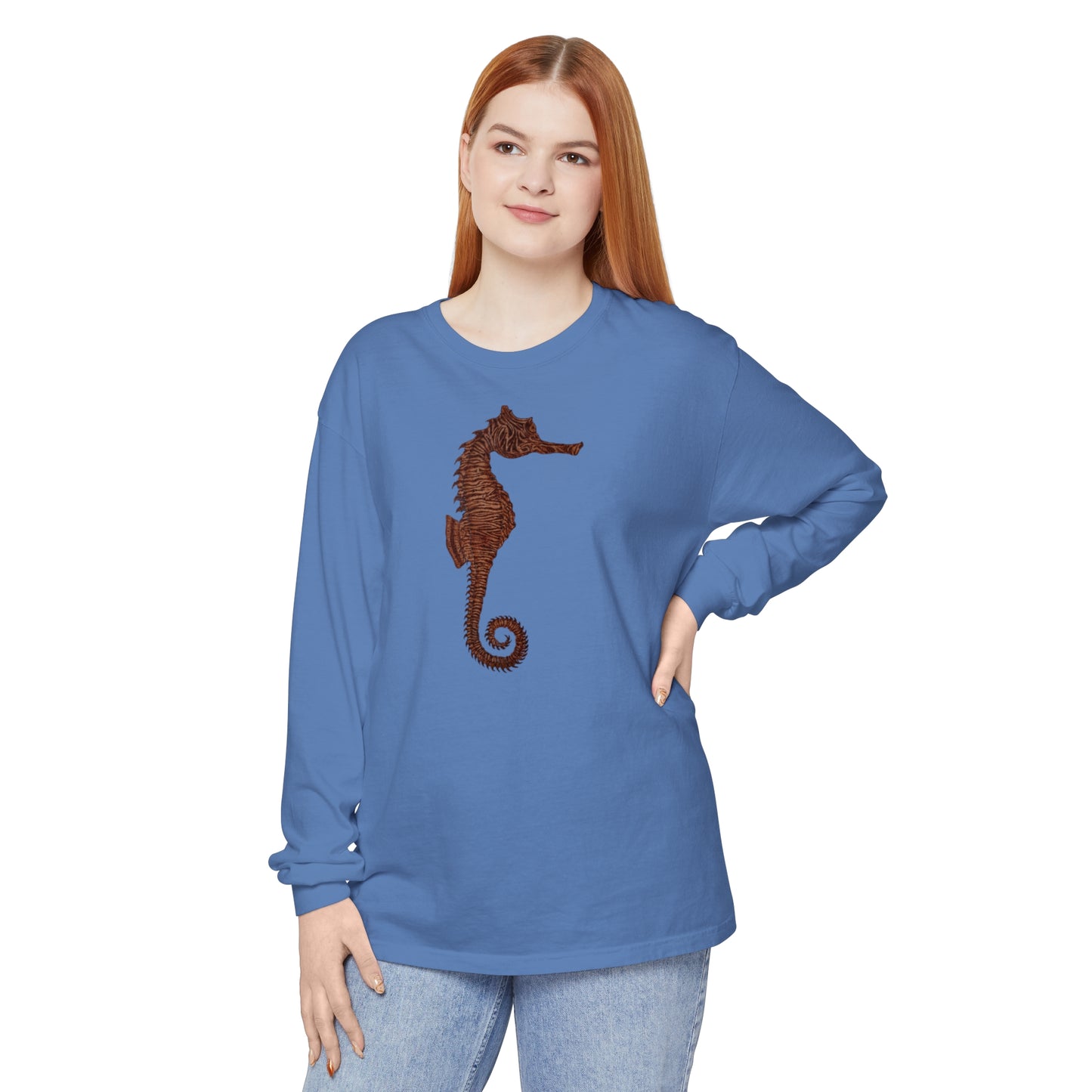 Unisex Garment-dyed Long Sleeve T-Shirt - Samson