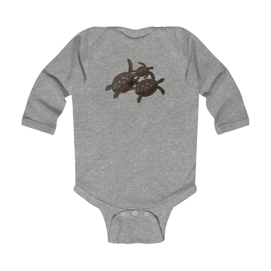 Infant Long Sleeve Bodysuit - Turtle Family