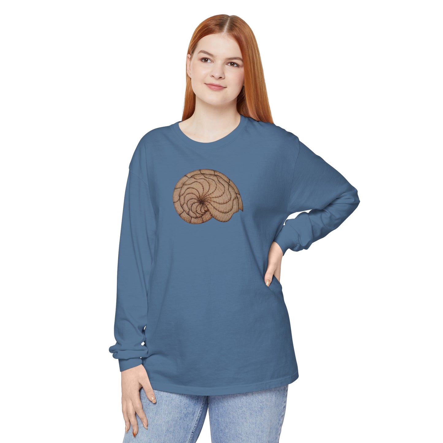 Unisex Garment-dyed Long Sleeve T-Shirt - Hamal