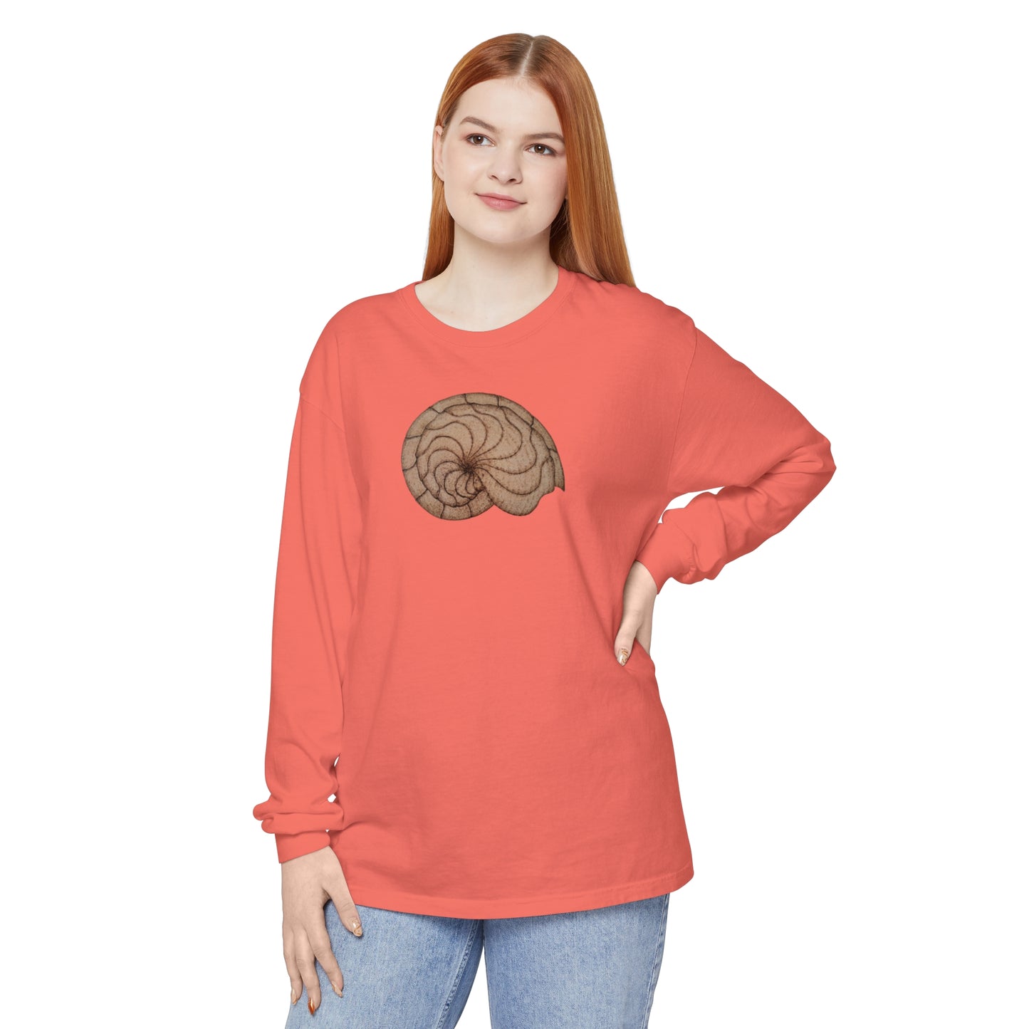 Unisex Garment-dyed Long Sleeve T-Shirt - Hamal