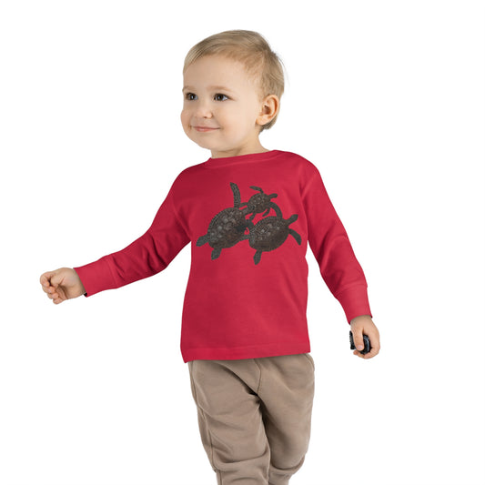 Toddler Long Sleeve Tee - Turtle Family
