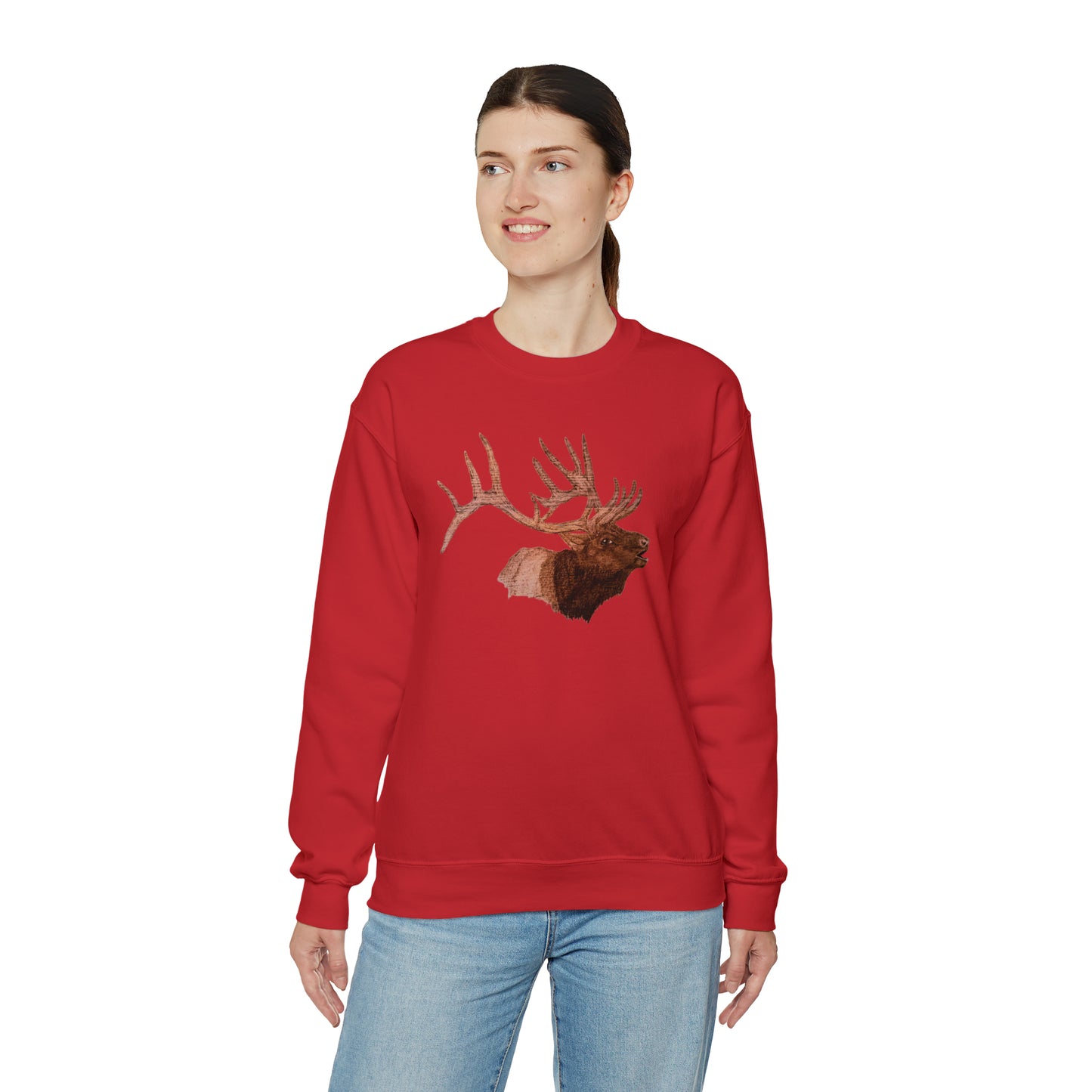 Unisex Heavy Blend™ Crewneck Sweatshirt - Bull Elk