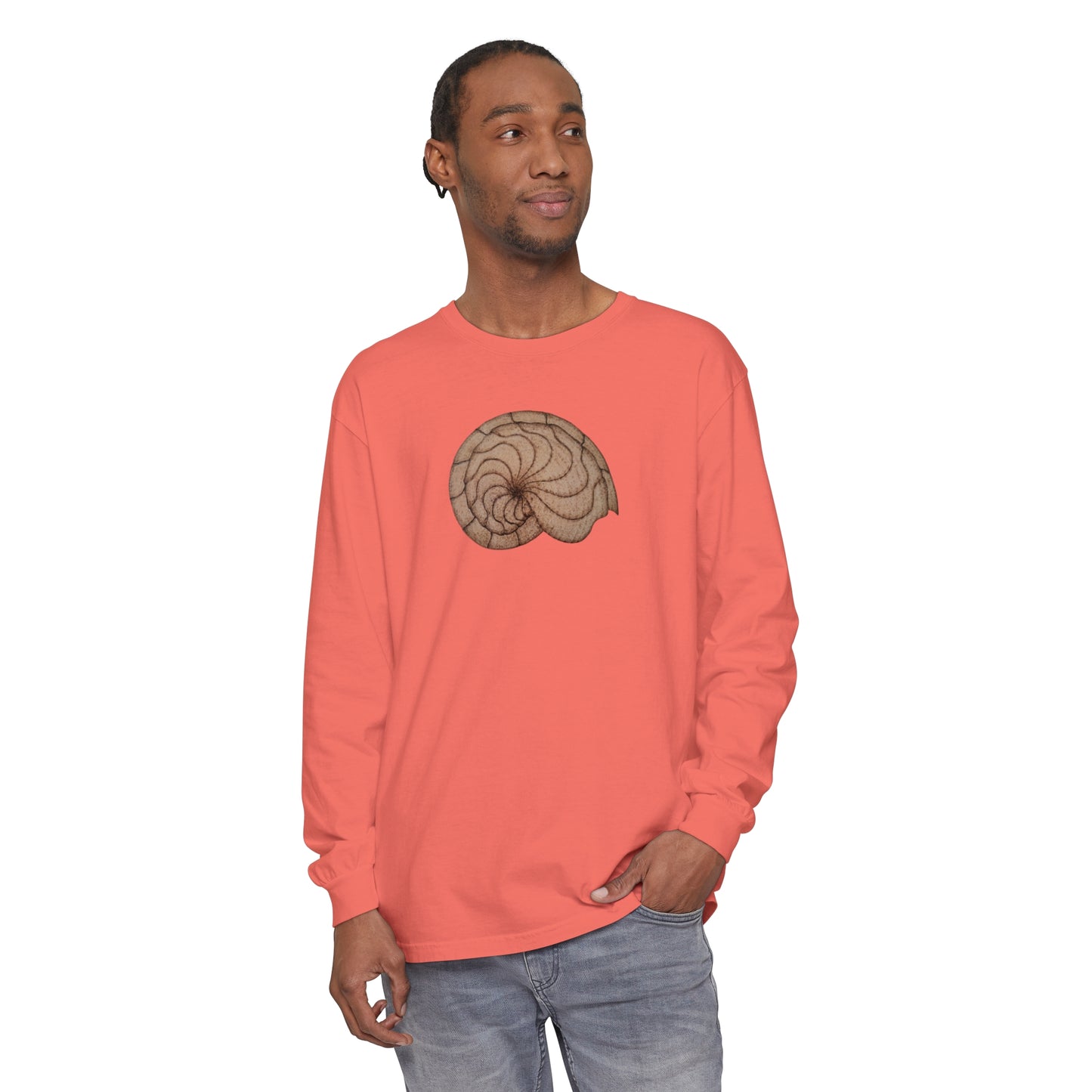 Unisex Garment-dyed Long Sleeve T-Shirt - Hamal