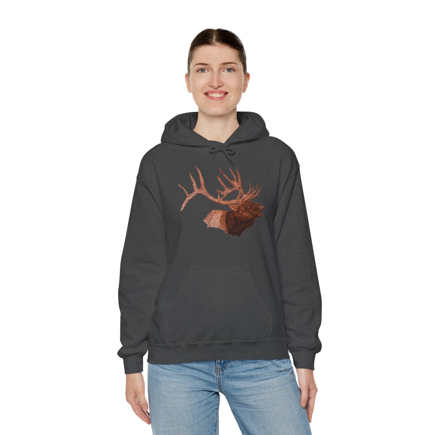 Unisex Heavy Blend™ Hooded Sweatshirt - Bull Elk