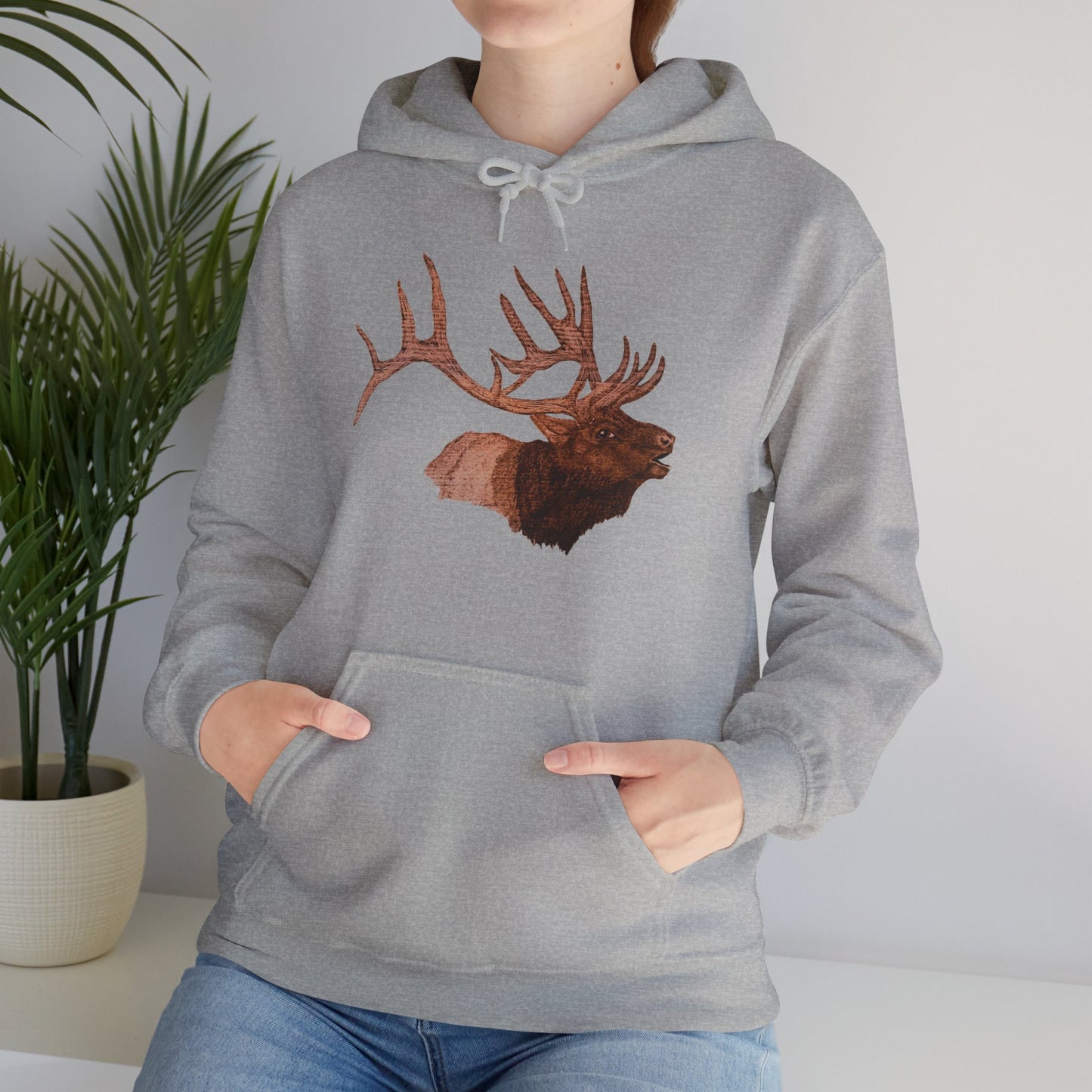 Unisex Heavy Blend™ Hooded Sweatshirt - Bull Elk