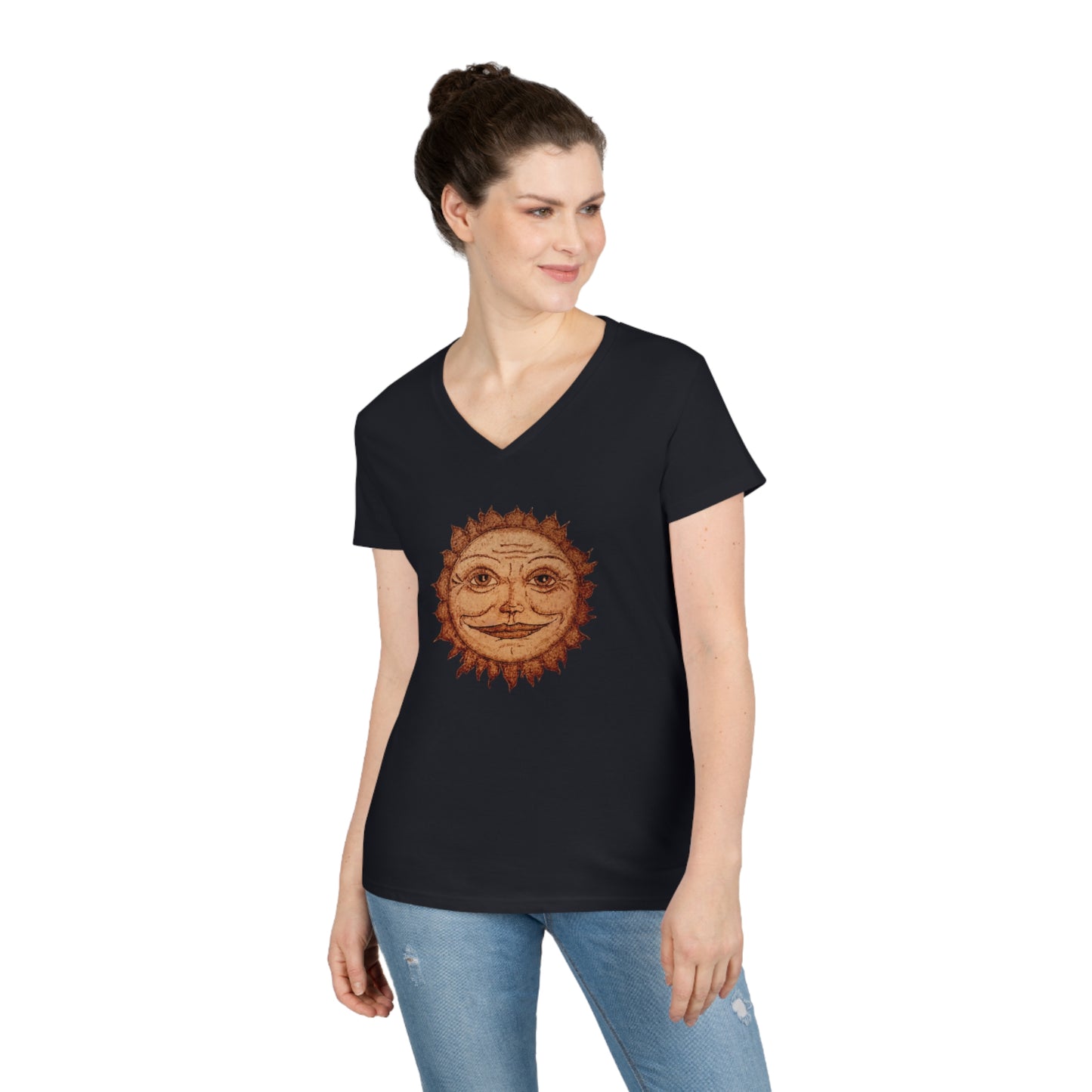 Ladies' V-Neck T-Shirt - Mama Sun