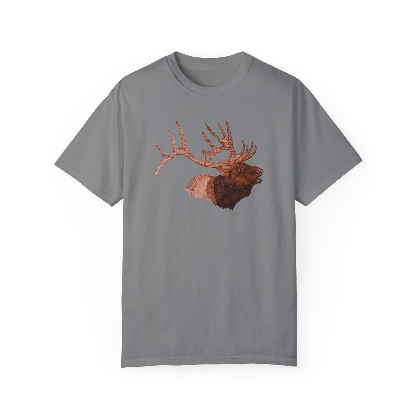 Unisex Garment-Dyed T-shirt - Bull Elk