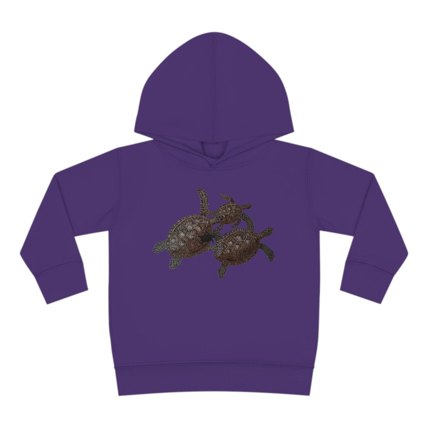 Toddler Pullover Fleece Hoodie - Turtle Family