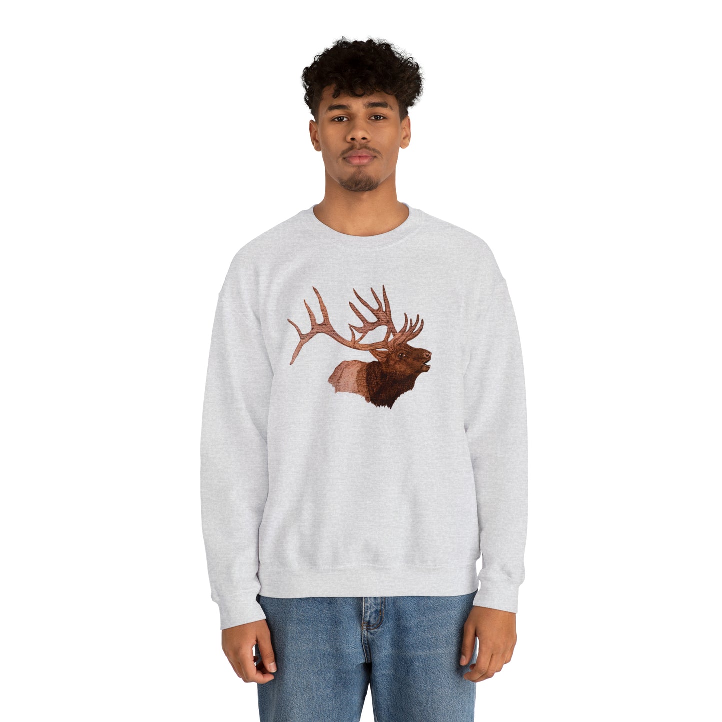 Unisex Heavy Blend™ Crewneck Sweatshirt - Bull Elk