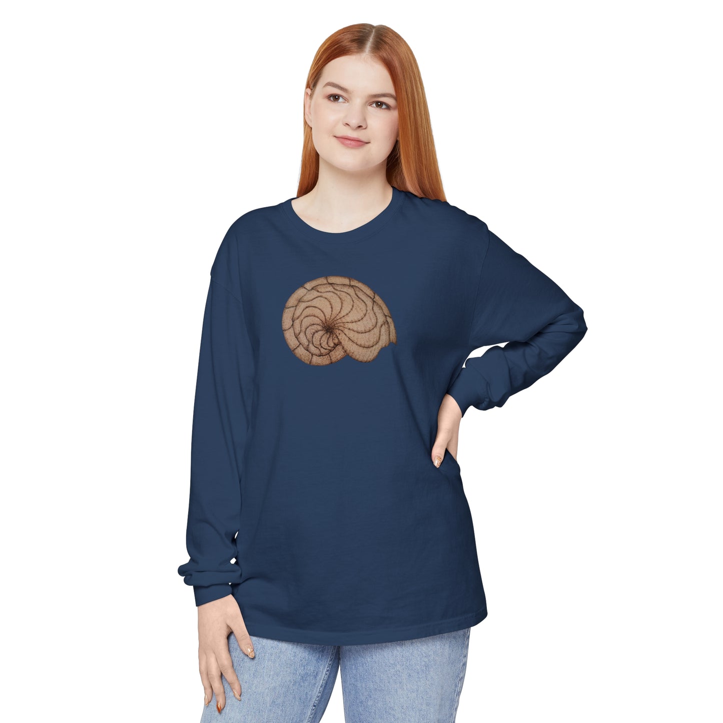 Unisex Garment-dyed Long Sleeve T-Shirt - Hamal