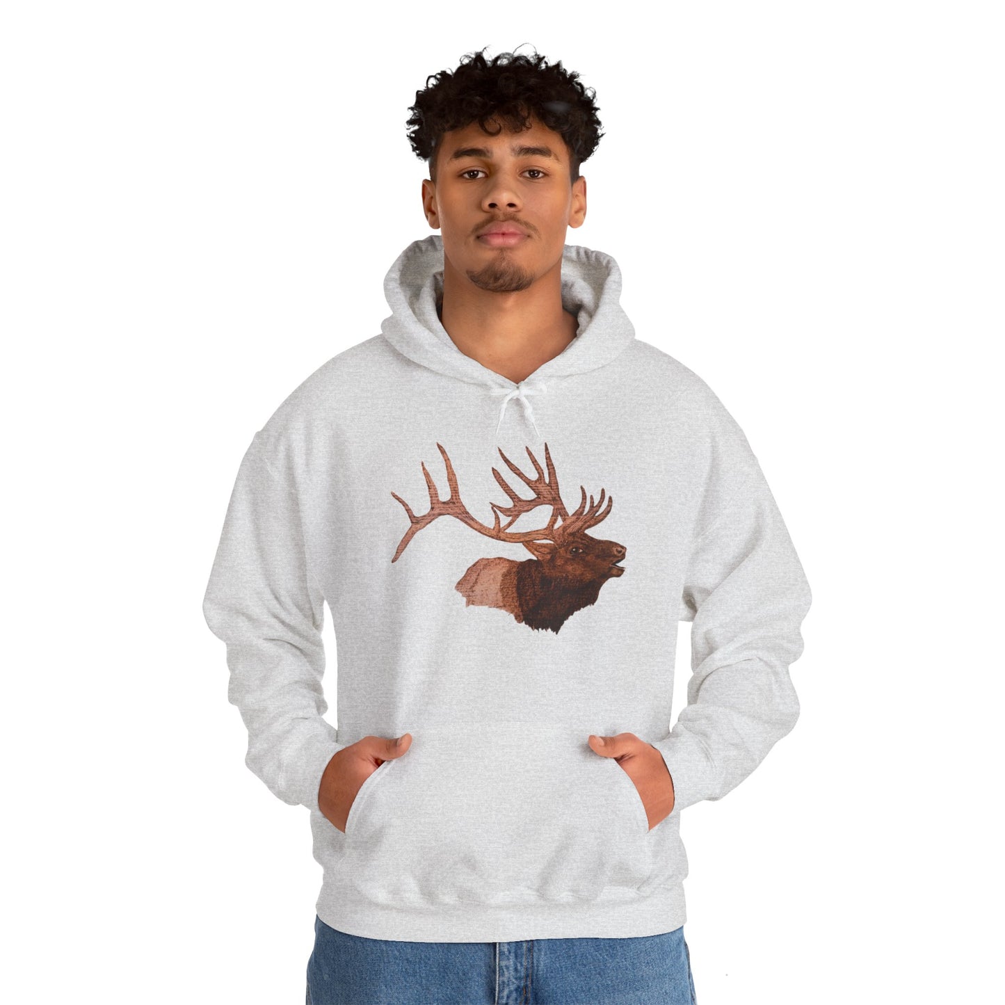 Unisex Heavy Blend™ Hooded Sweatshirt - Bull Elk