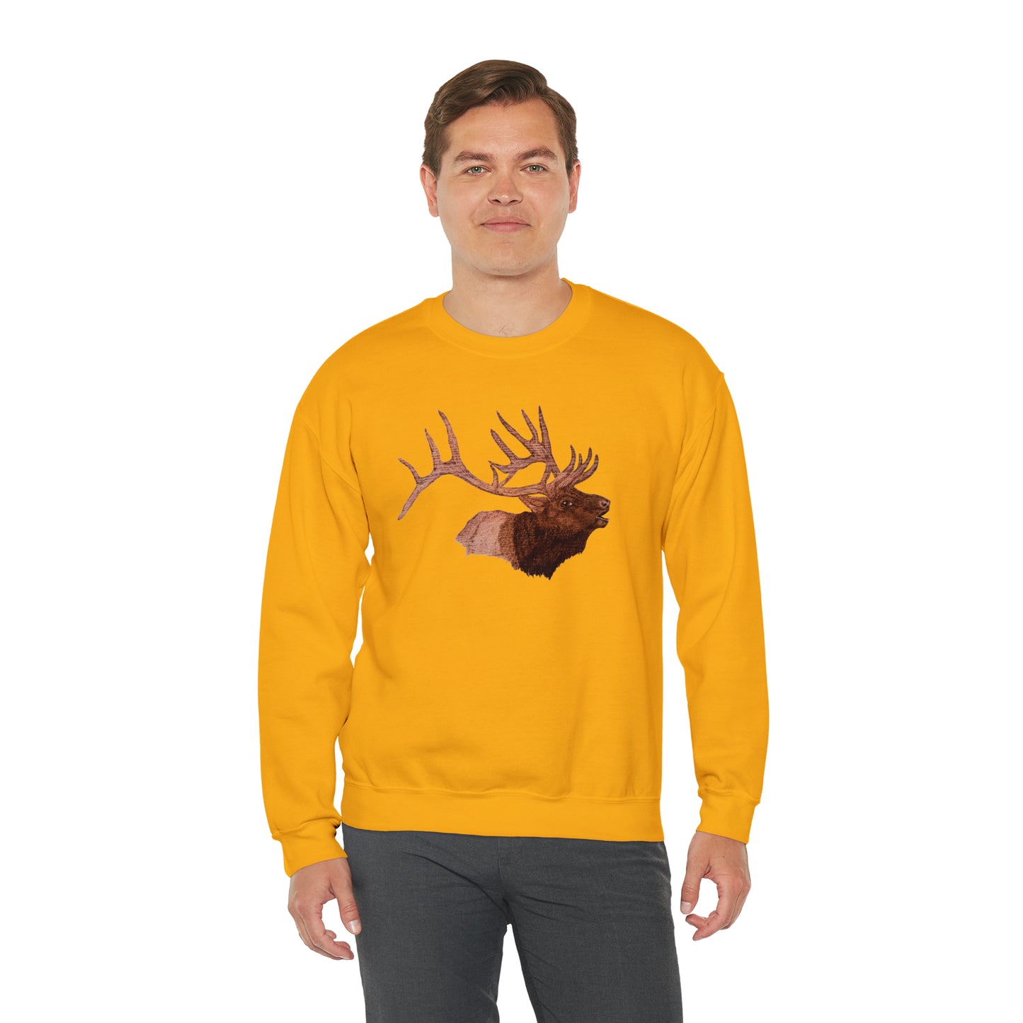 Unisex Heavy Blend™ Crewneck Sweatshirt - Bull Elk