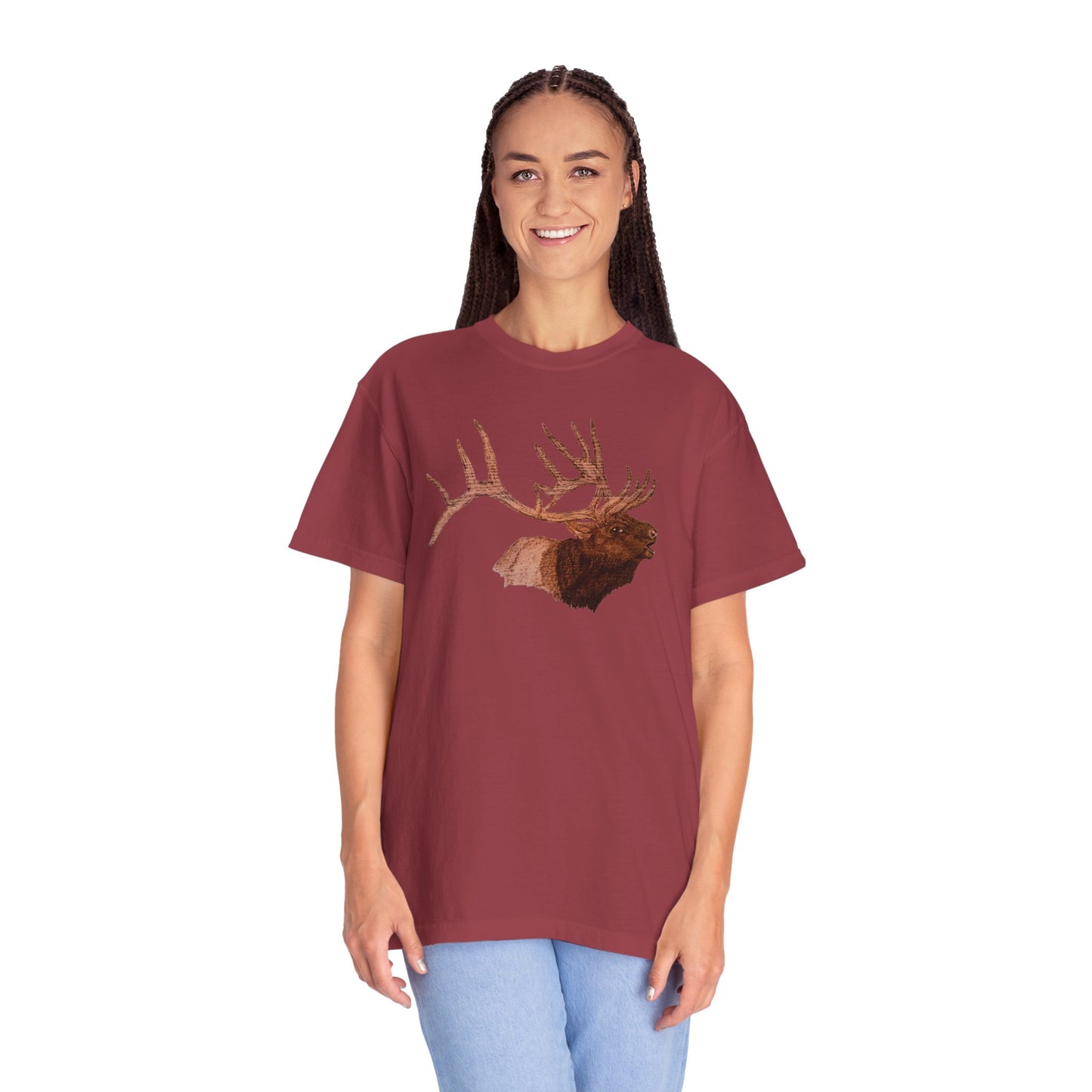 Unisex Garment-Dyed T-shirt - Bull Elk