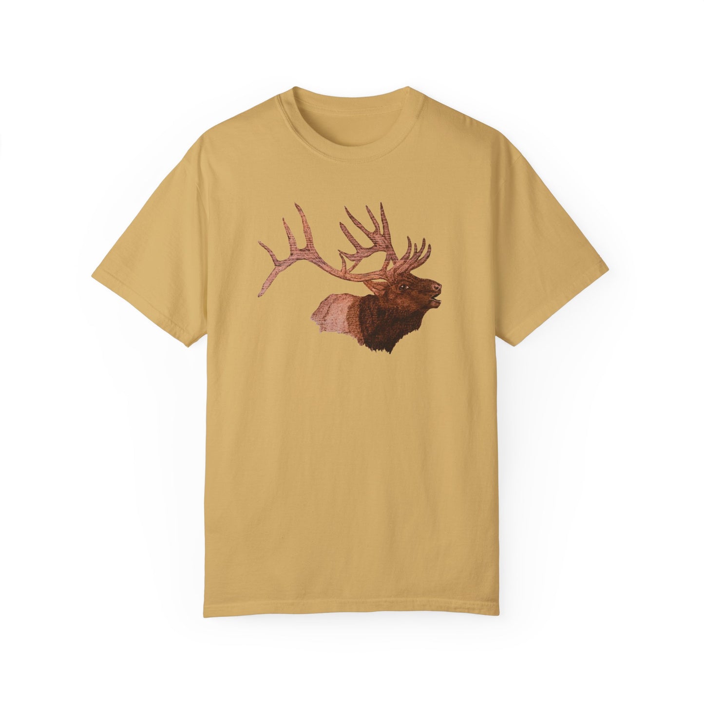 Unisex Garment-Dyed T-shirt - Bull Elk