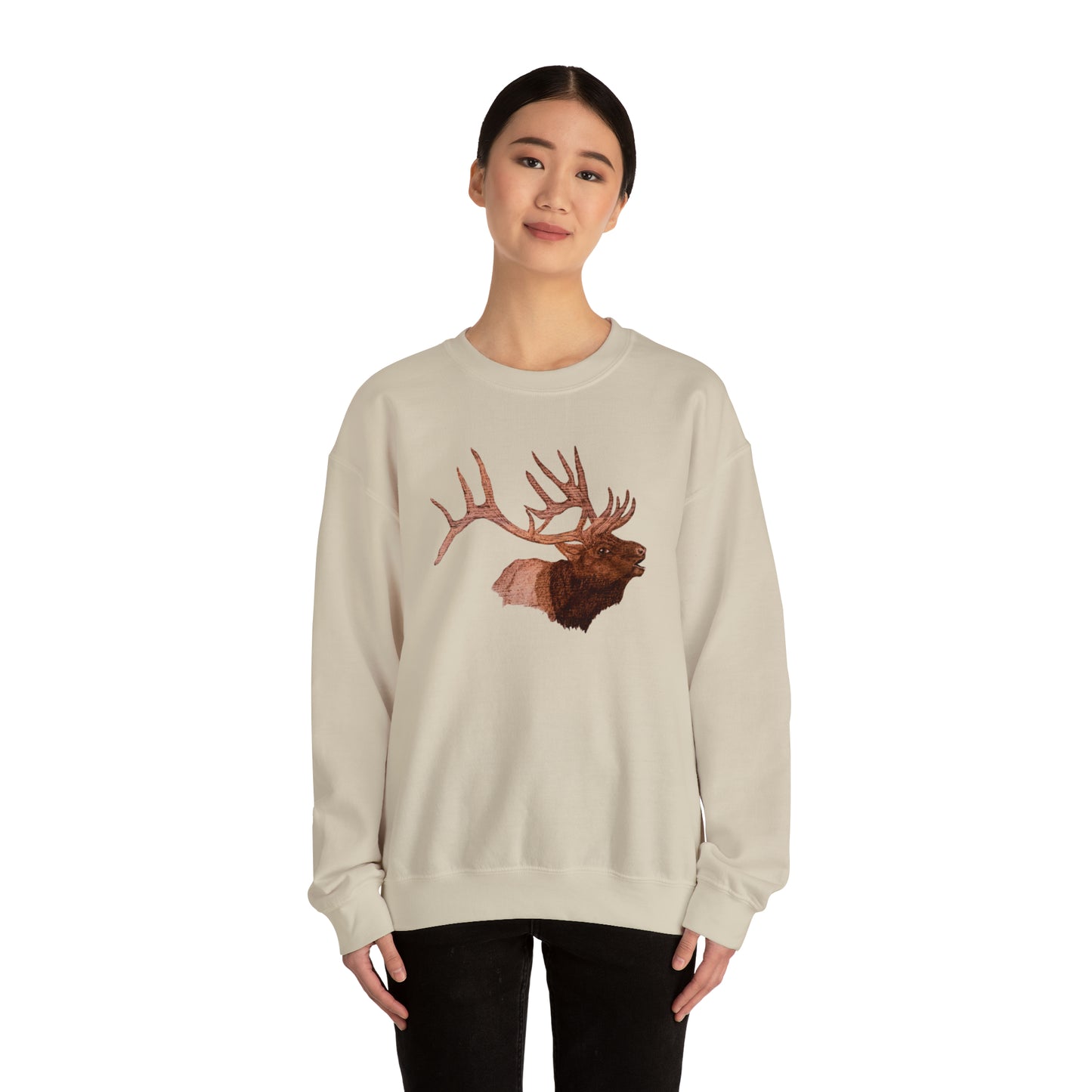 Unisex Heavy Blend™ Crewneck Sweatshirt - Bull Elk