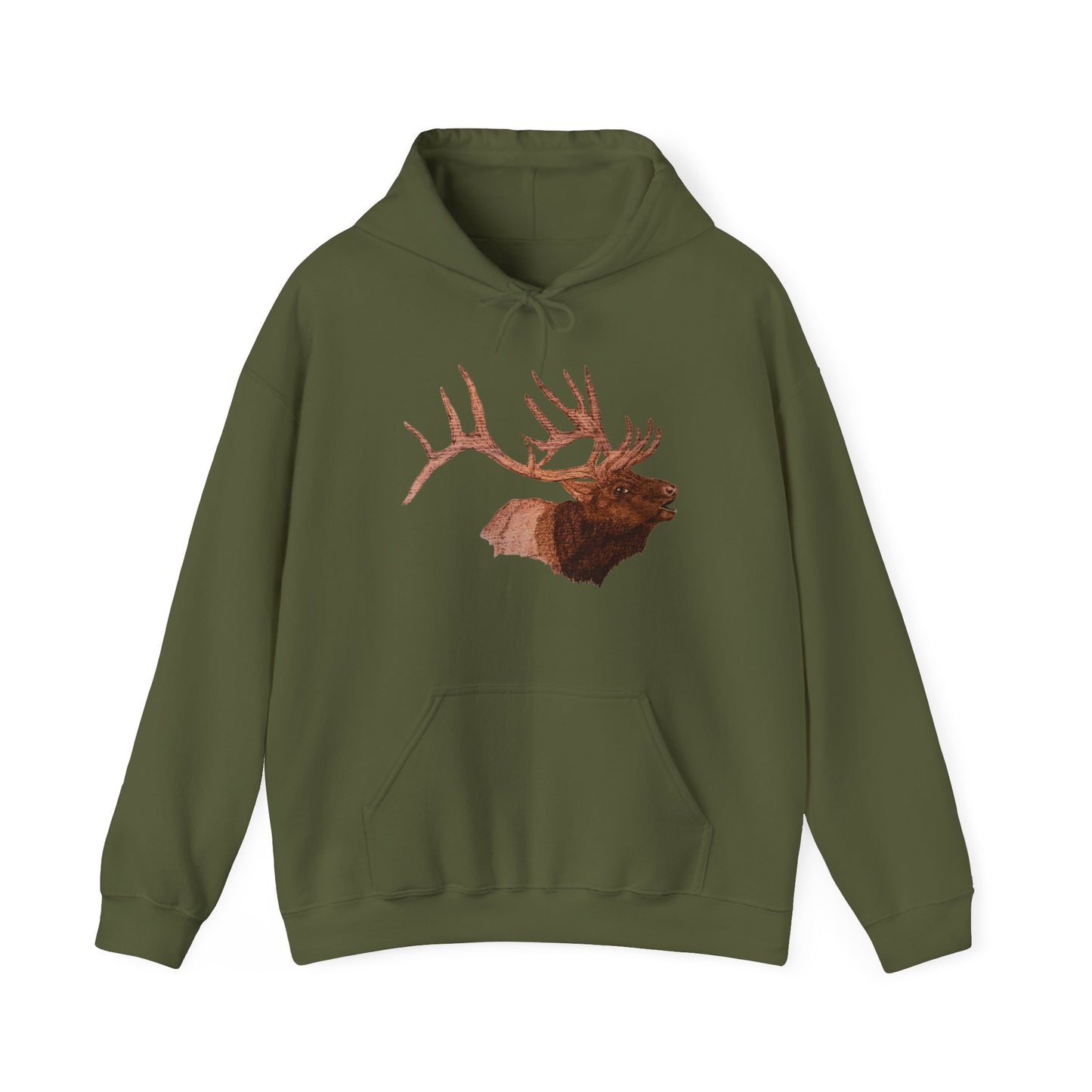 Unisex Heavy Blend™ Hooded Sweatshirt - Bull Elk