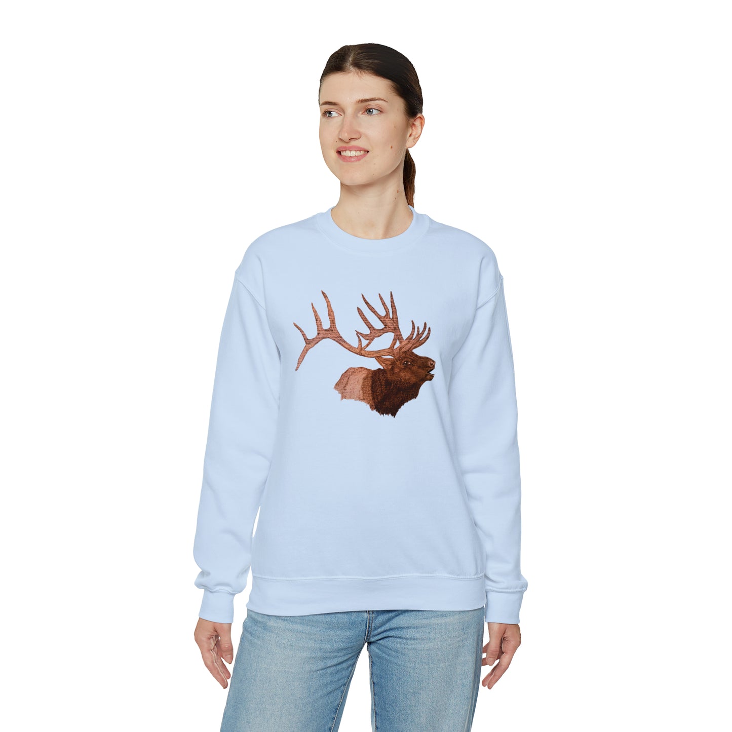 Unisex Heavy Blend™ Crewneck Sweatshirt - Bull Elk