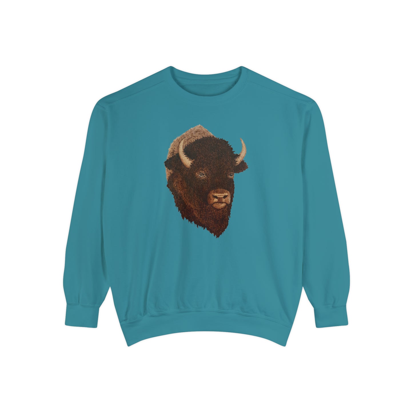 Unisex Garment-Dyed Sweatshirt - Bison