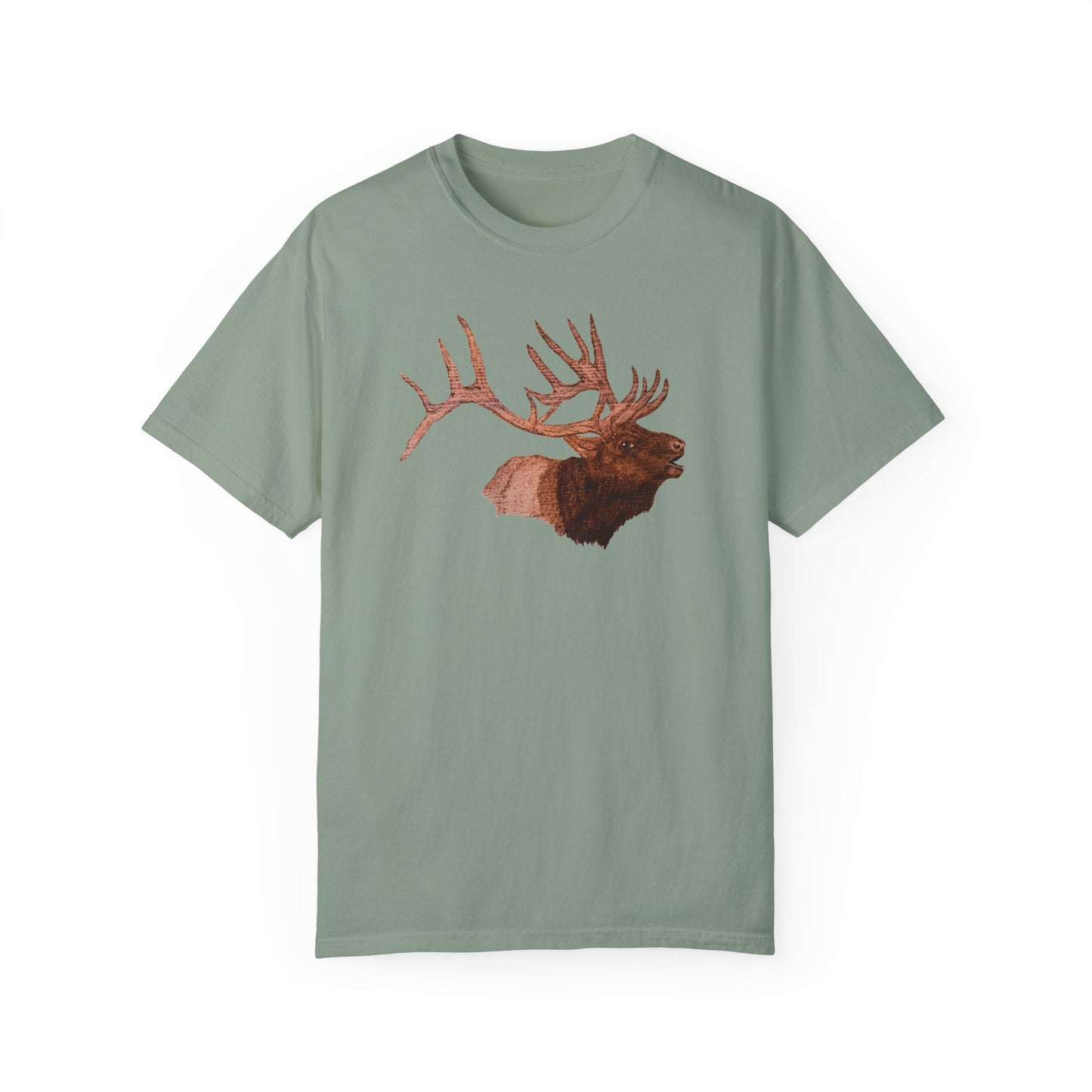 Unisex Garment-Dyed T-shirt - Bull Elk