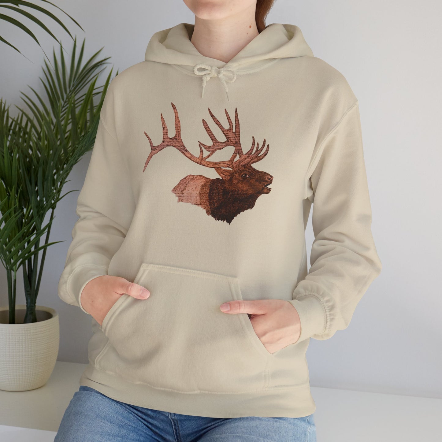 Unisex Heavy Blend™ Hooded Sweatshirt - Bull Elk