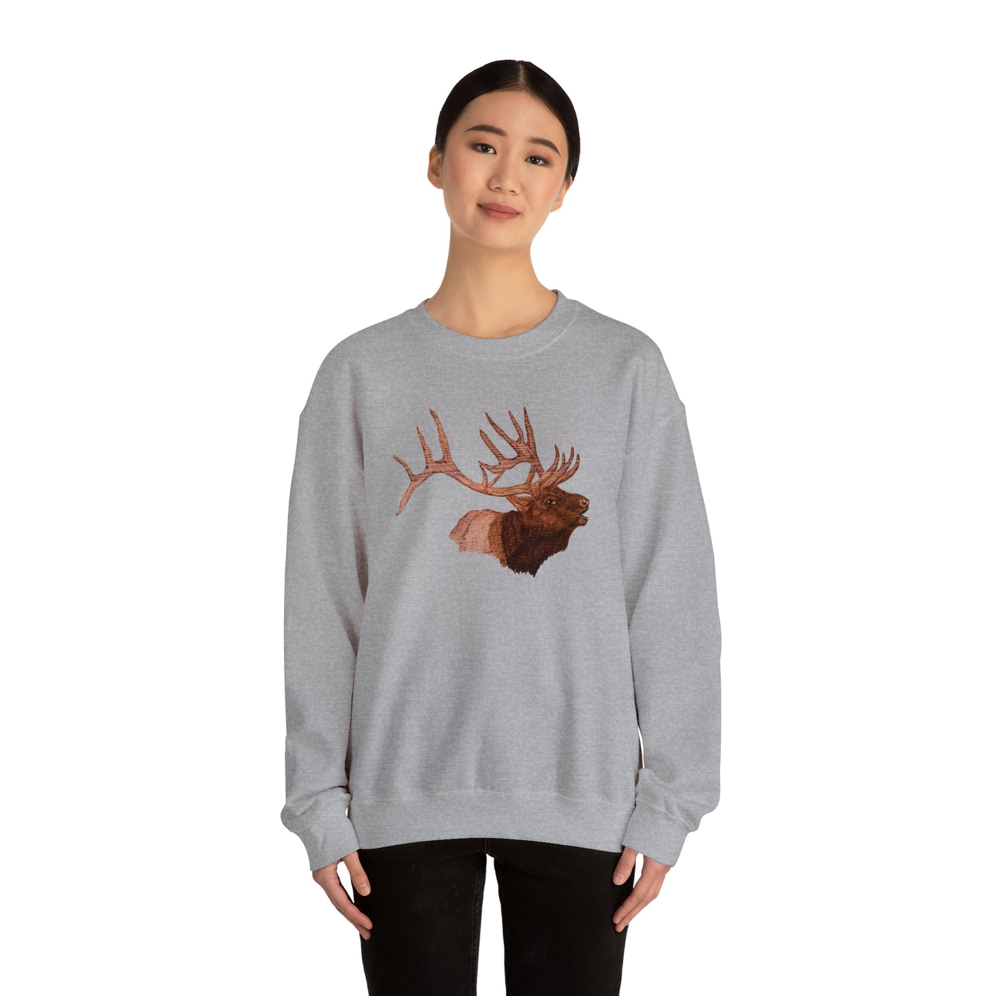 Unisex Heavy Blend™ Crewneck Sweatshirt - Bull Elk