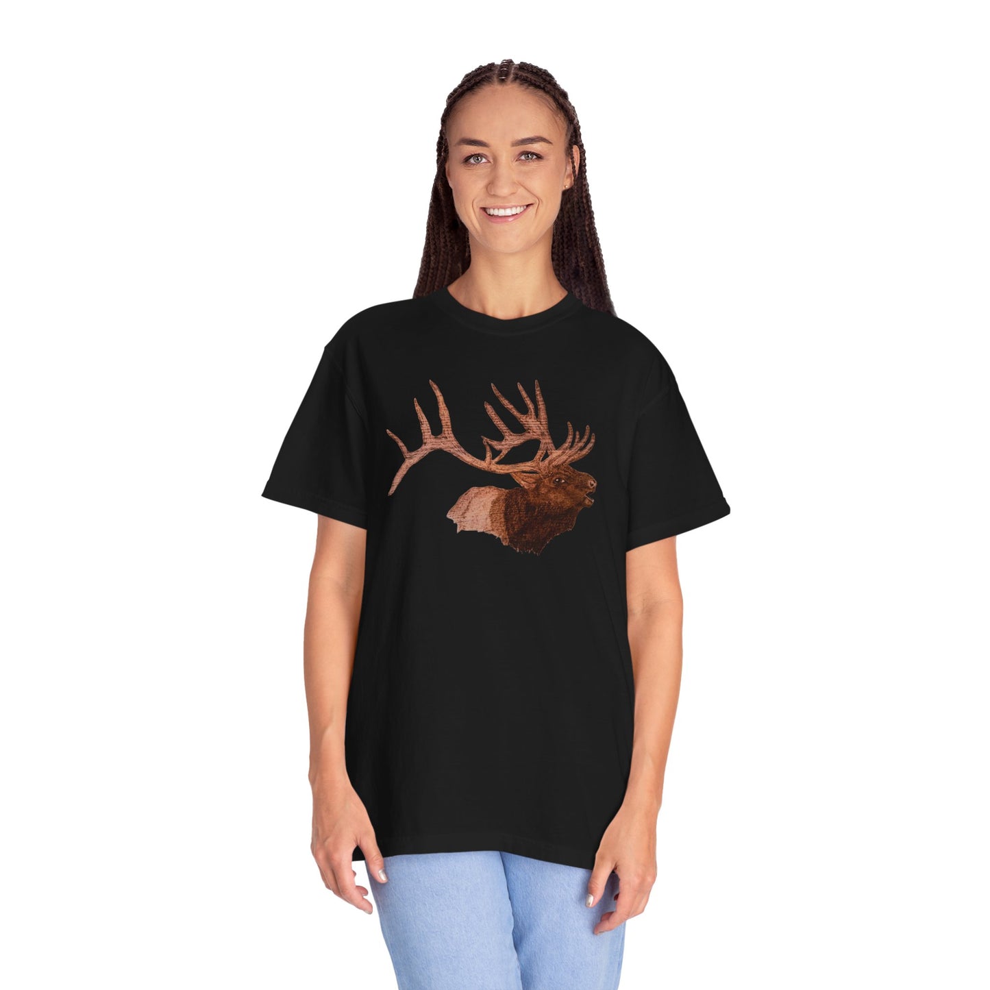 Unisex Garment-Dyed T-shirt - Bull Elk