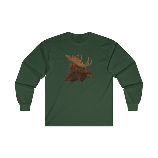 Unisex Ultra Cotton Long Sleeve Tee - Moose