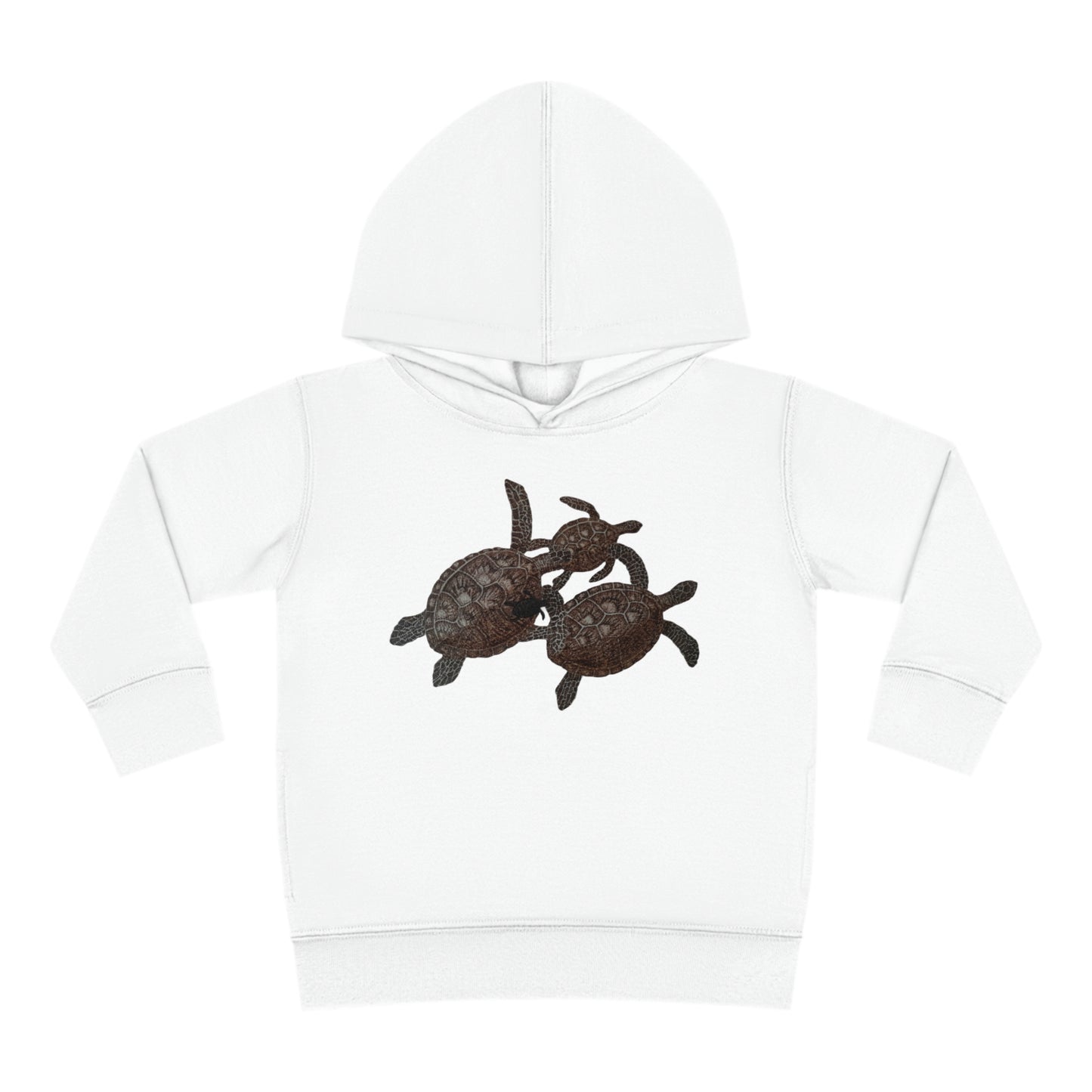 Toddler Pullover Fleece Hoodie - Turtle Family