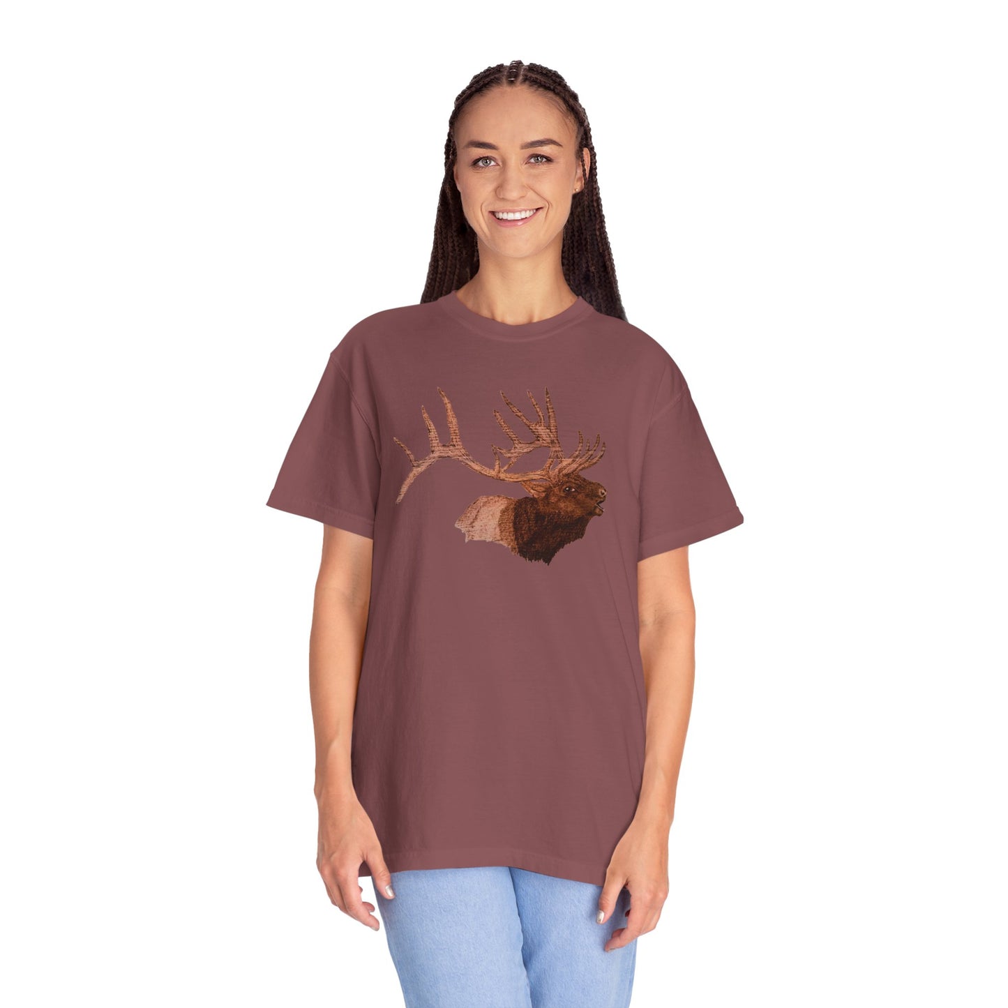 Unisex Garment-Dyed T-shirt - Bull Elk