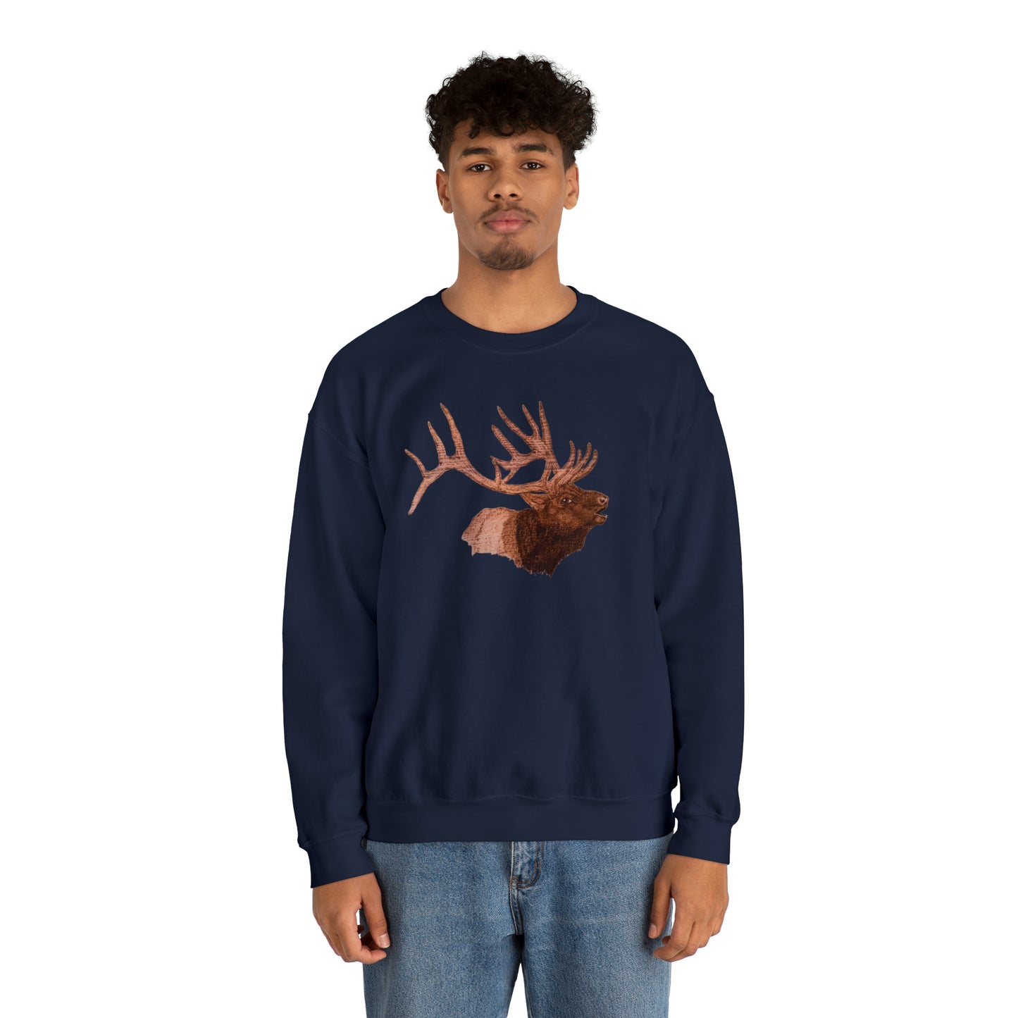 Unisex Heavy Blend™ Crewneck Sweatshirt - Bull Elk