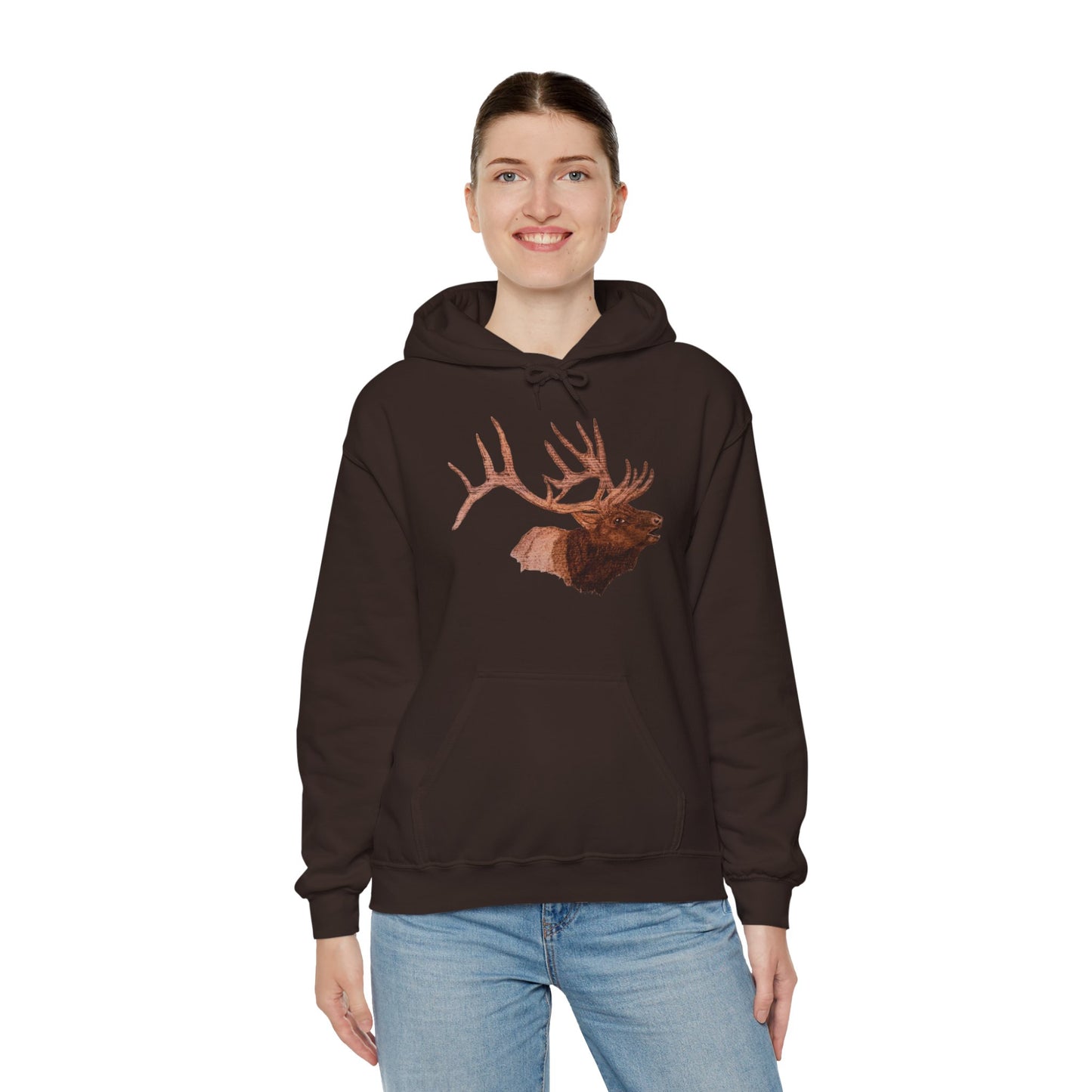 Unisex Heavy Blend™ Hooded Sweatshirt - Bull Elk