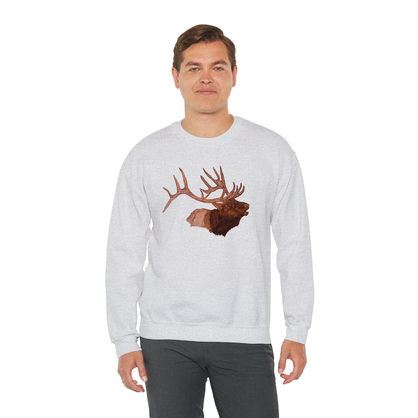 Unisex Heavy Blend™ Crewneck Sweatshirt - Bull Elk