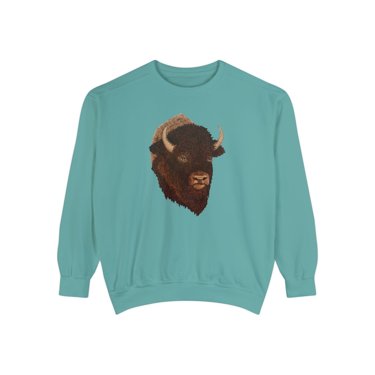 Unisex Garment-Dyed Sweatshirt - Bison