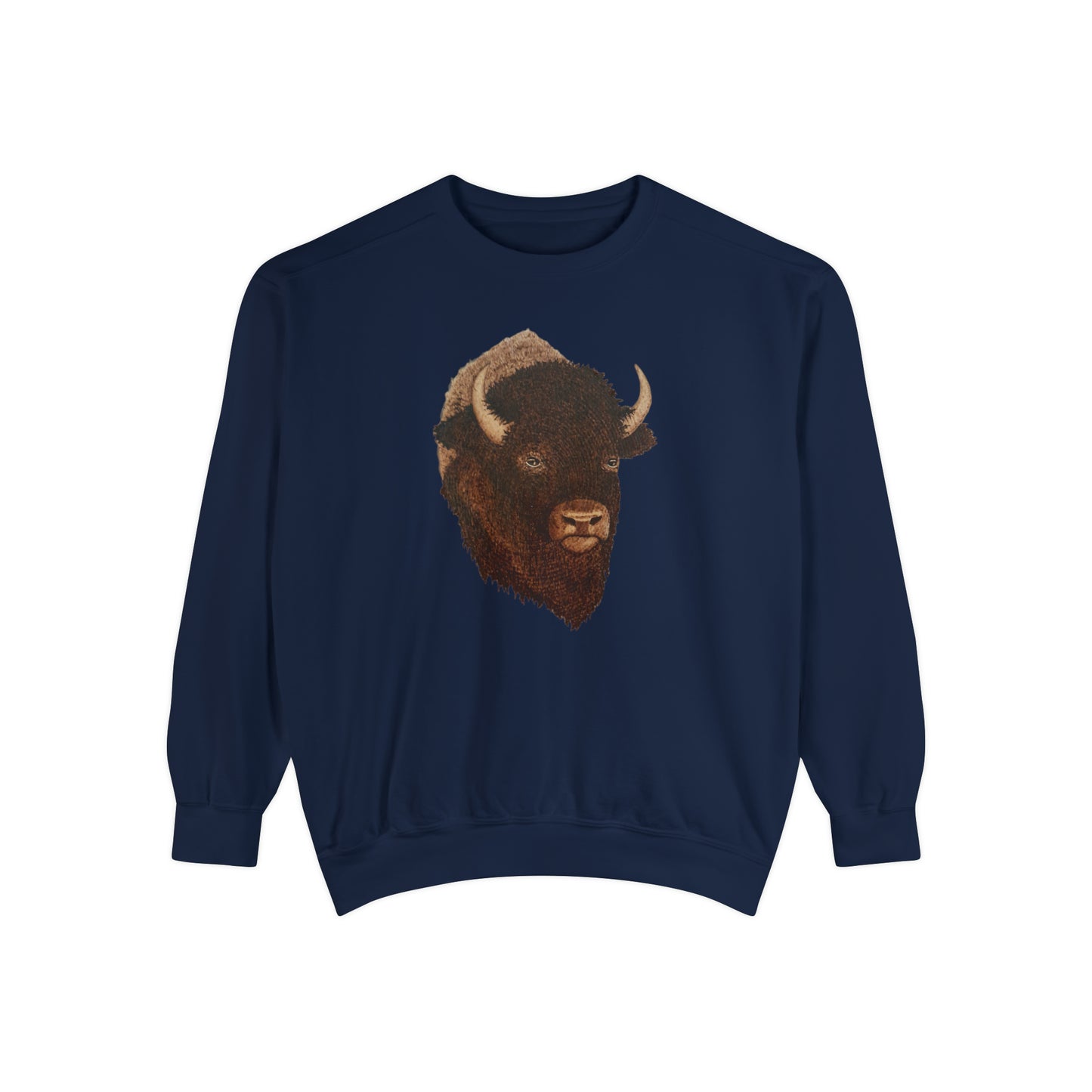 Unisex Garment-Dyed Sweatshirt - Bison