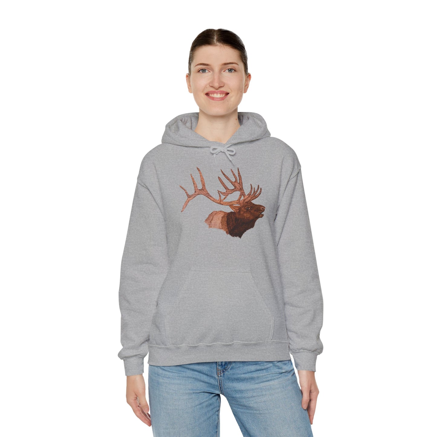 Unisex Heavy Blend™ Hooded Sweatshirt - Bull Elk