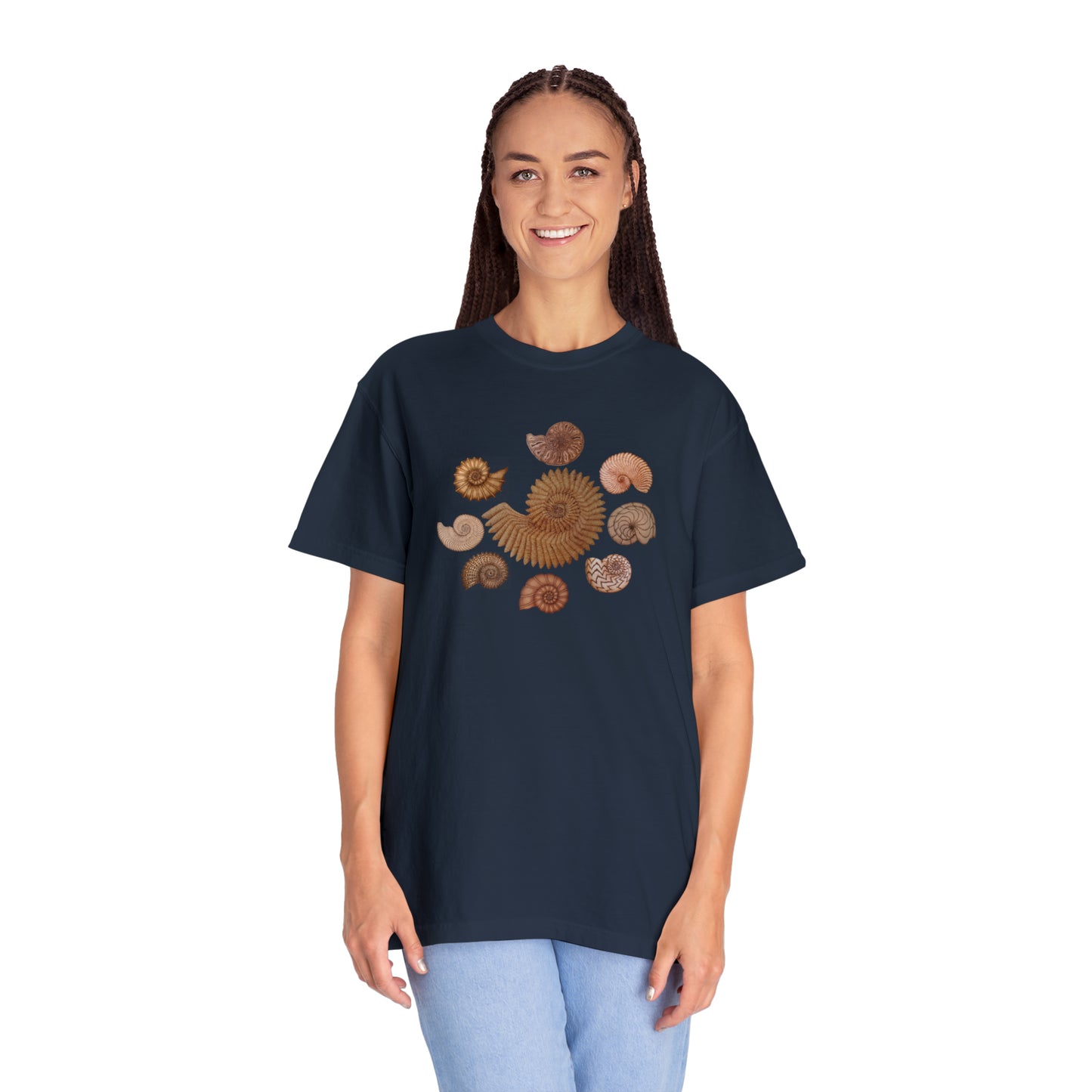 Unisex Garment-Dyed T-shirt - Ammonites