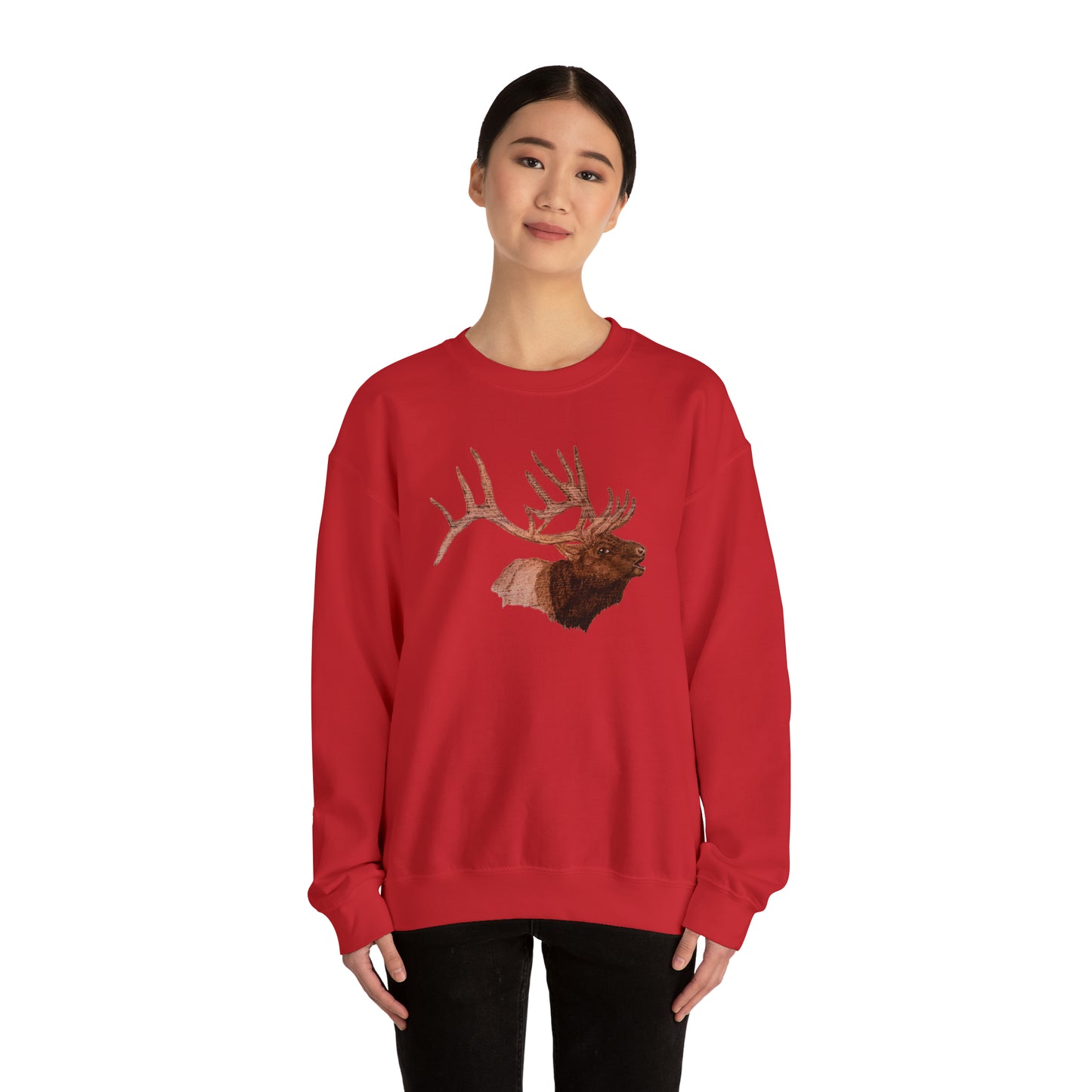 Unisex Heavy Blend™ Crewneck Sweatshirt - Bull Elk