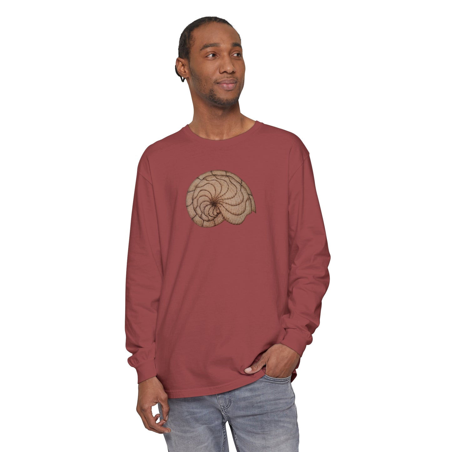 Unisex Garment-dyed Long Sleeve T-Shirt - Hamal