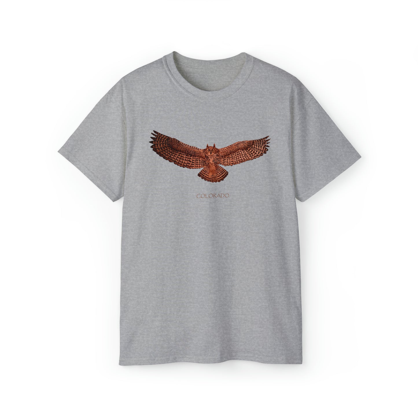 Unisex Ultra Cotton Tee - Owl w/ "COLORADO"