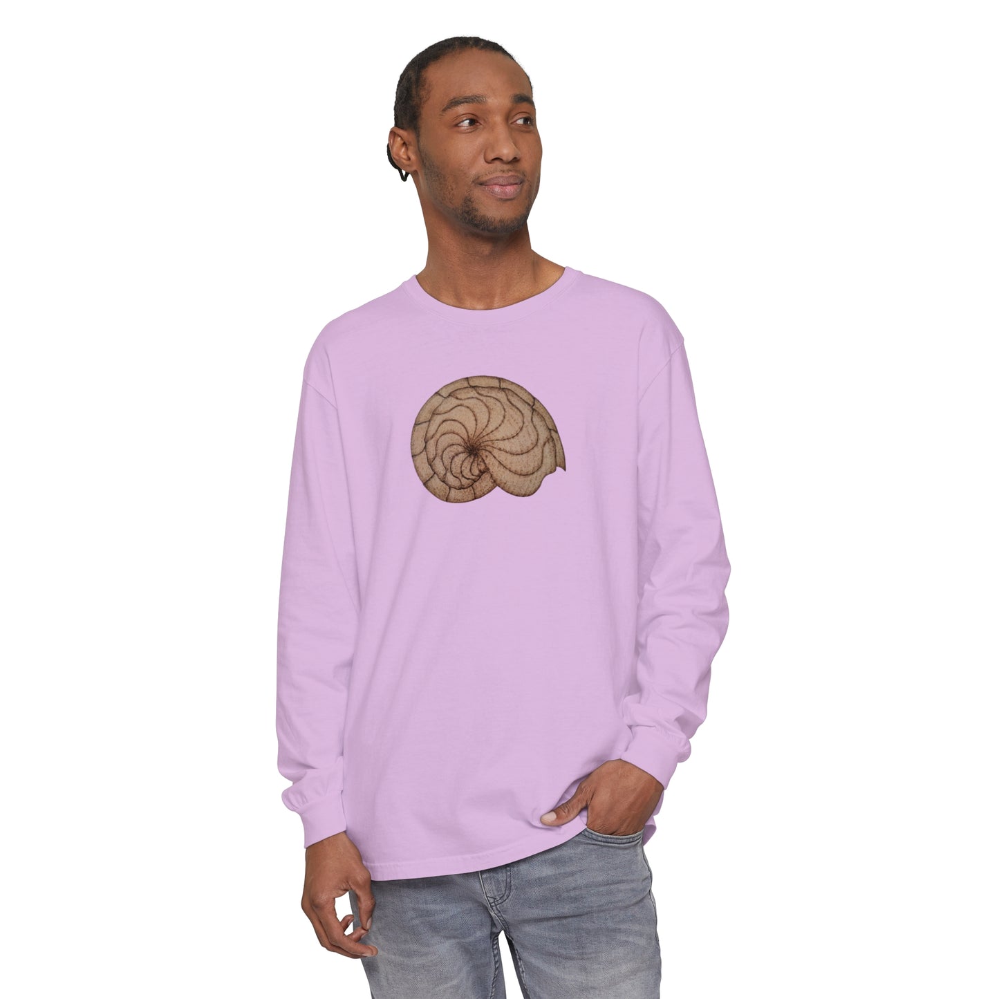 Unisex Garment-dyed Long Sleeve T-Shirt - Hamal