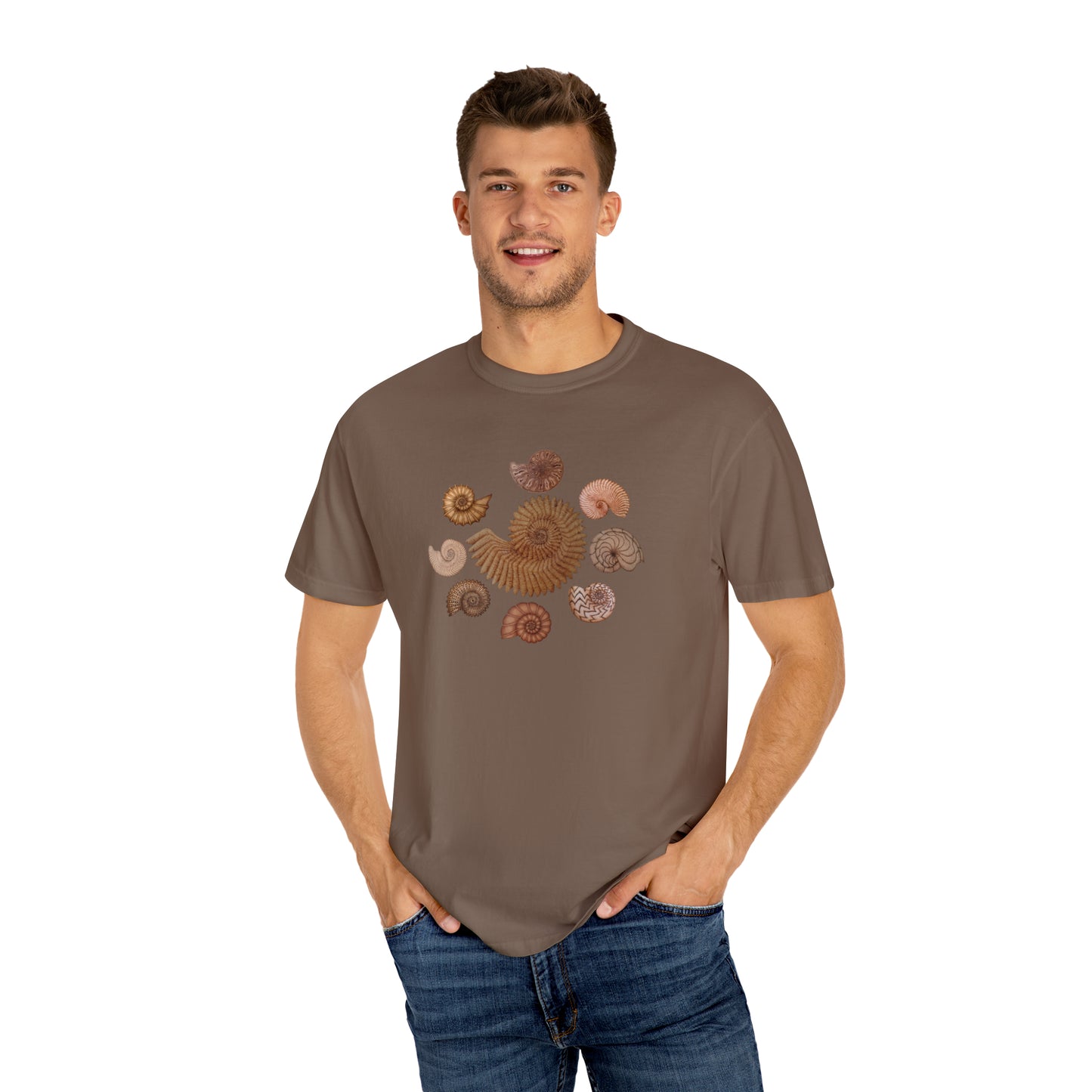 Unisex Garment-Dyed T-shirt - Ammonites