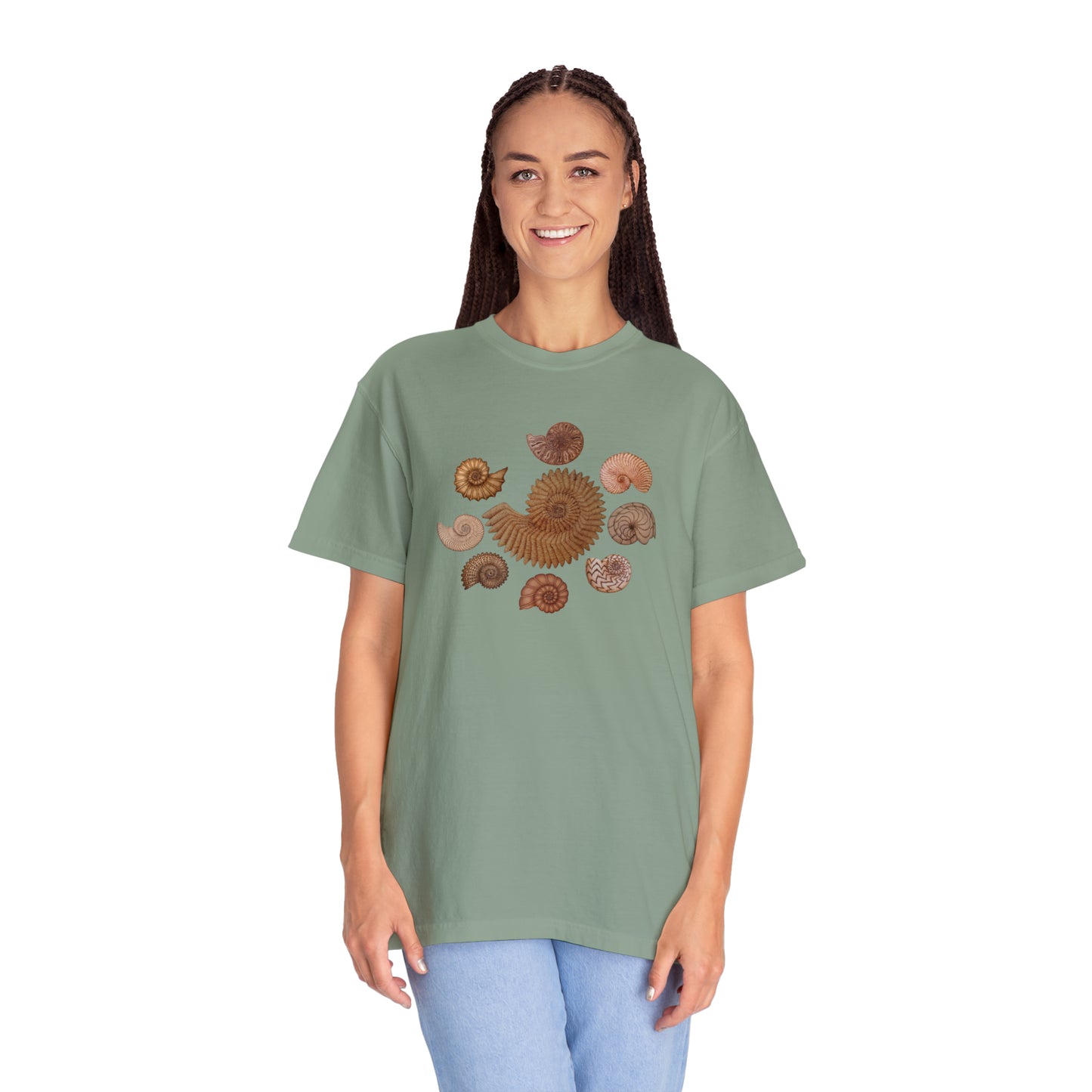 Unisex Garment-Dyed T-shirt - Ammonites