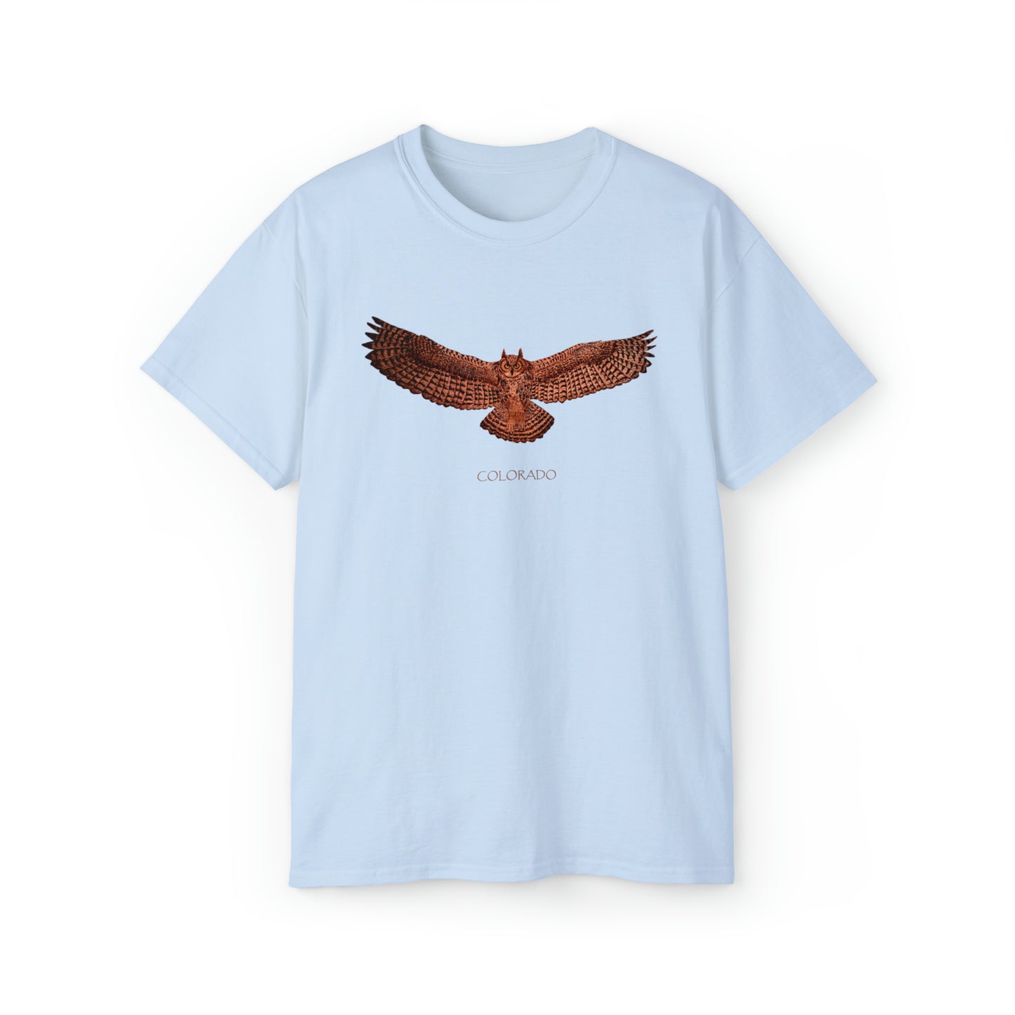 Unisex Ultra Cotton Tee - Owl w/ "COLORADO"