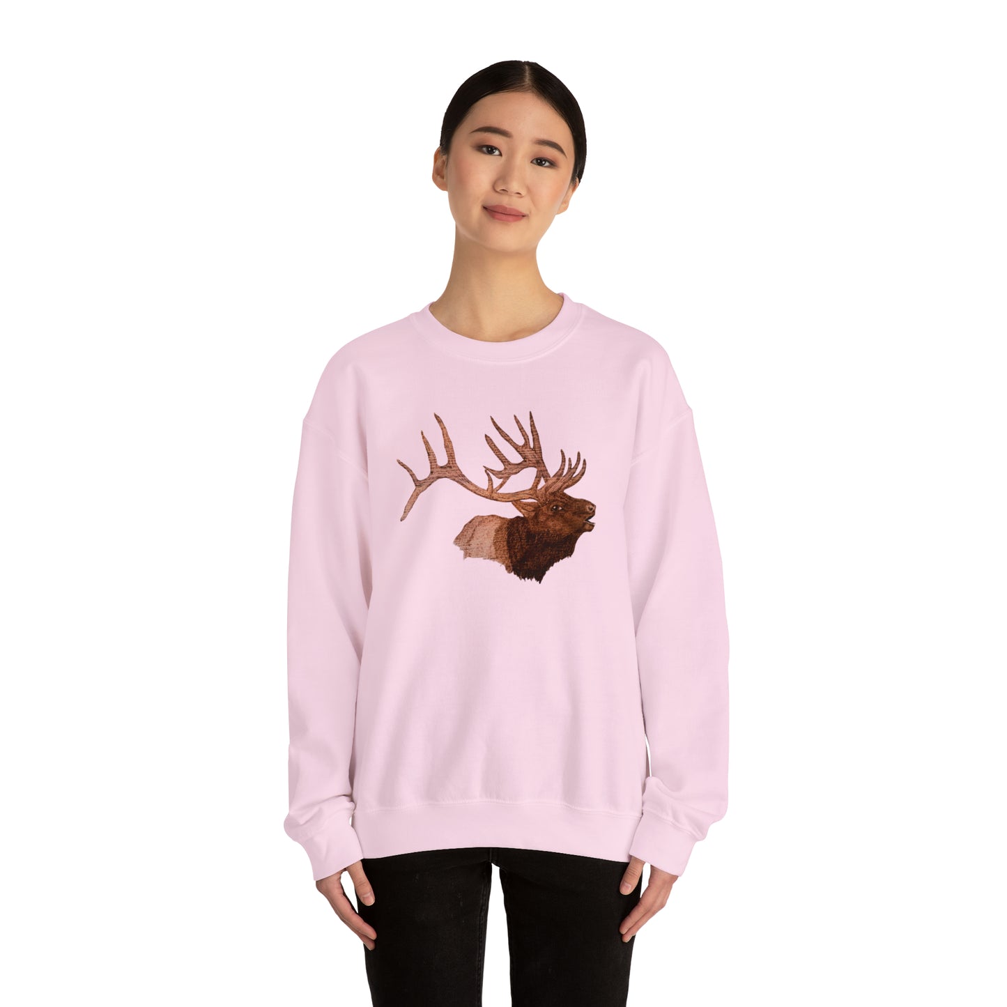 Unisex Heavy Blend™ Crewneck Sweatshirt - Bull Elk