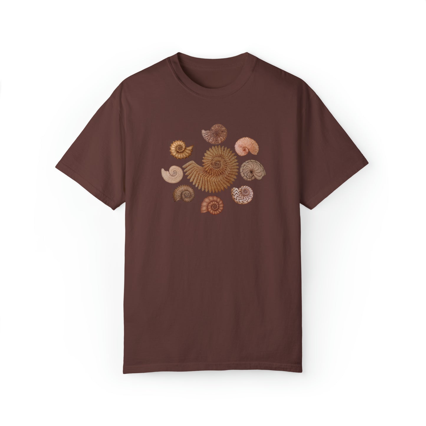 Unisex Garment-Dyed T-shirt - Ammonites