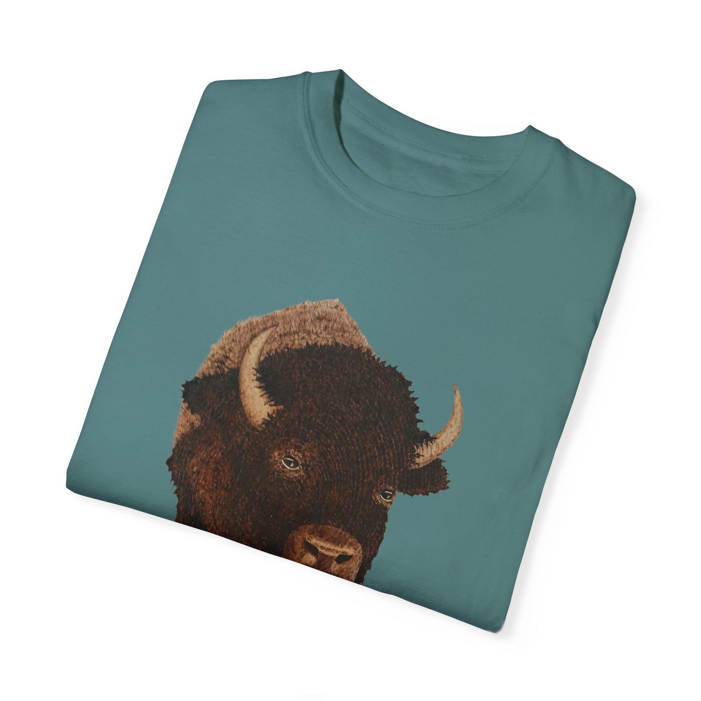 Unisex Garment-Dyed T-shirt - Bison w/ "COLORADO"